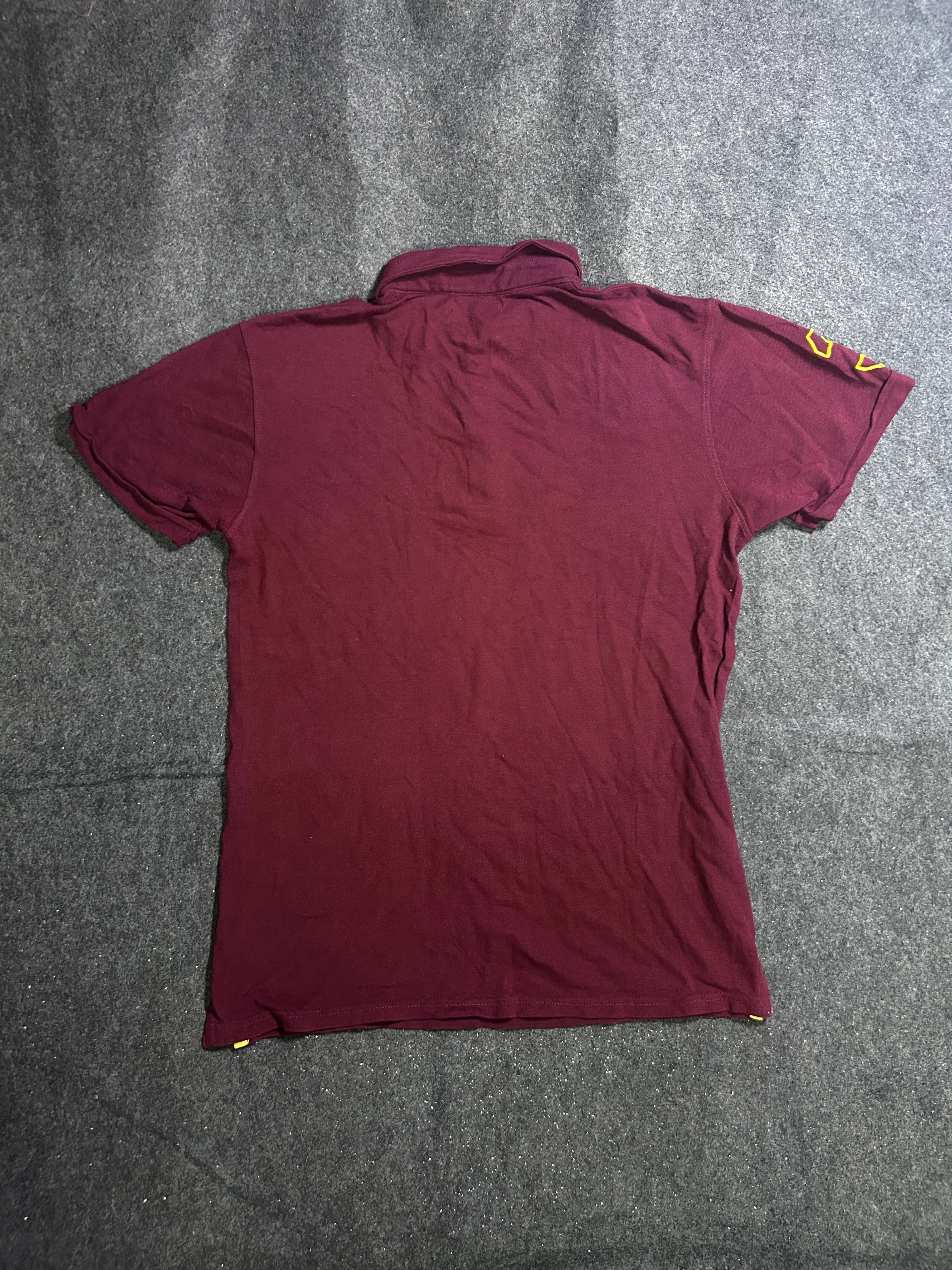 Ralph Lauren Maroon Polo Shirt detail view