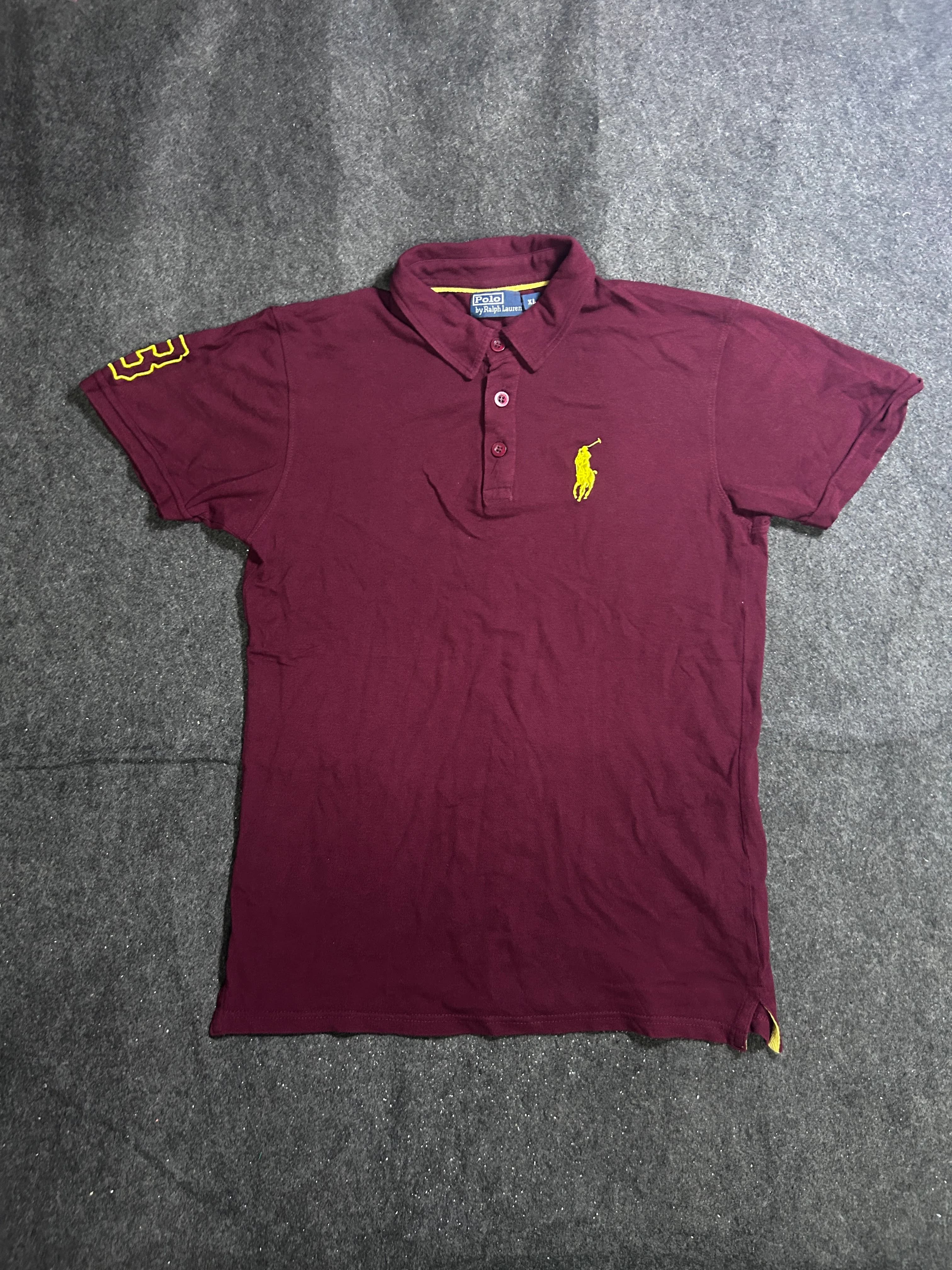 Ralph Lauren Maroon Polo Shirt front view