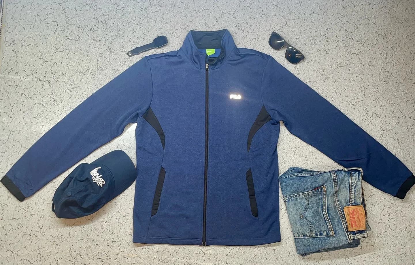 FILA Blue Track Jacket front view