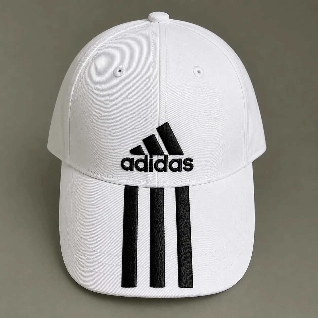 Adidas White simple front view
