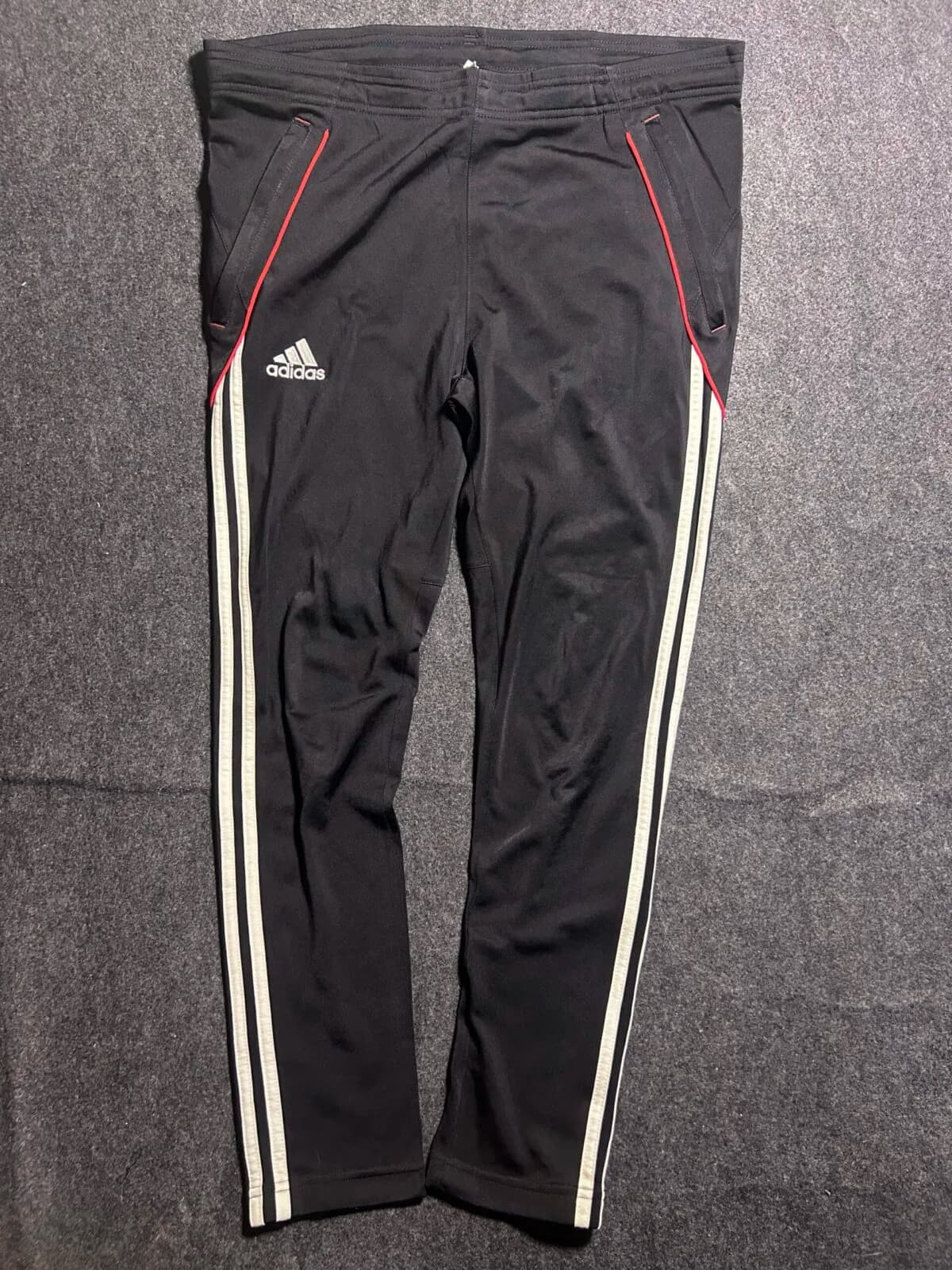 Adidas Black Track Pants front view