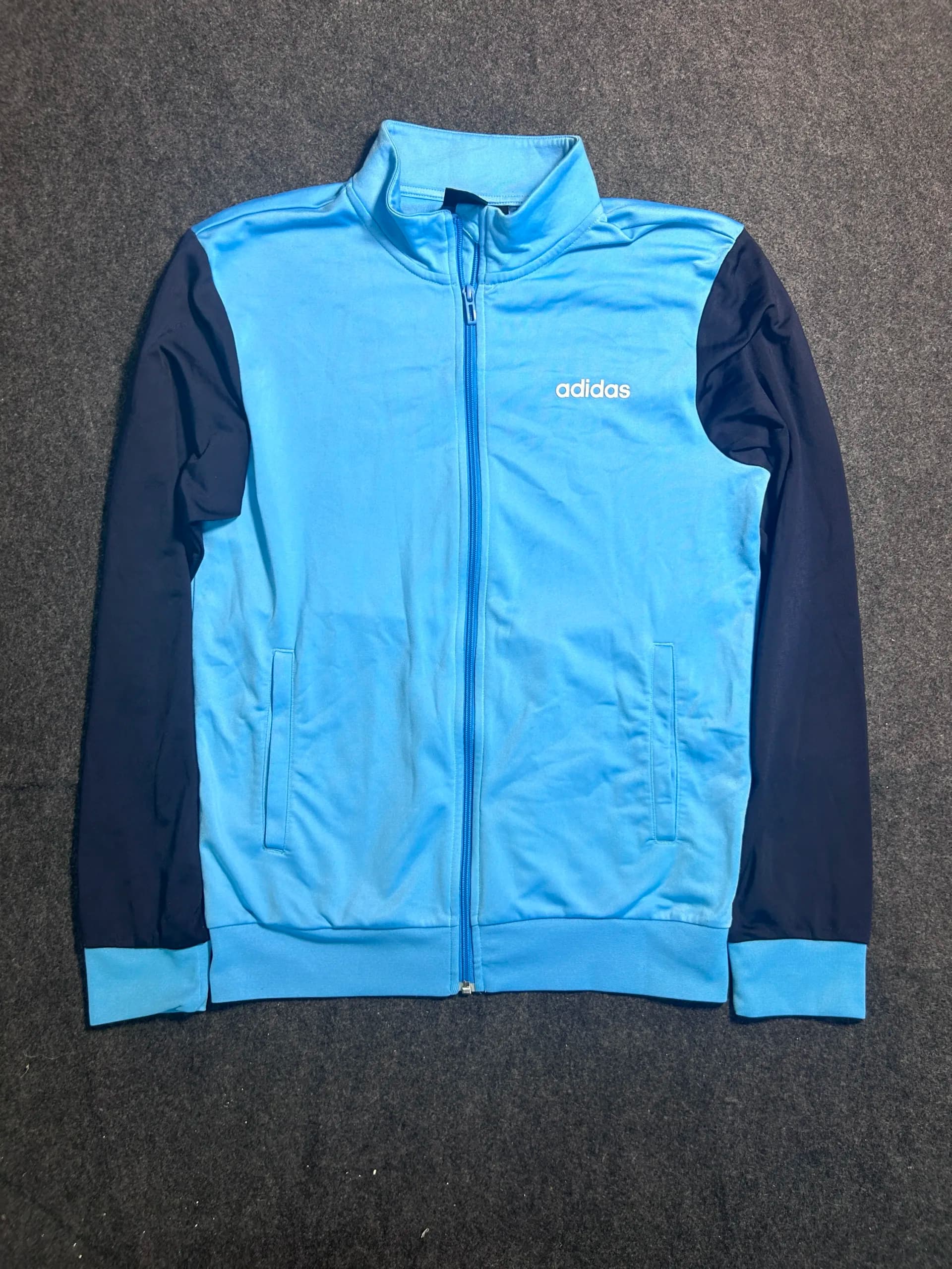 Adidas Navy Track Jacket front view