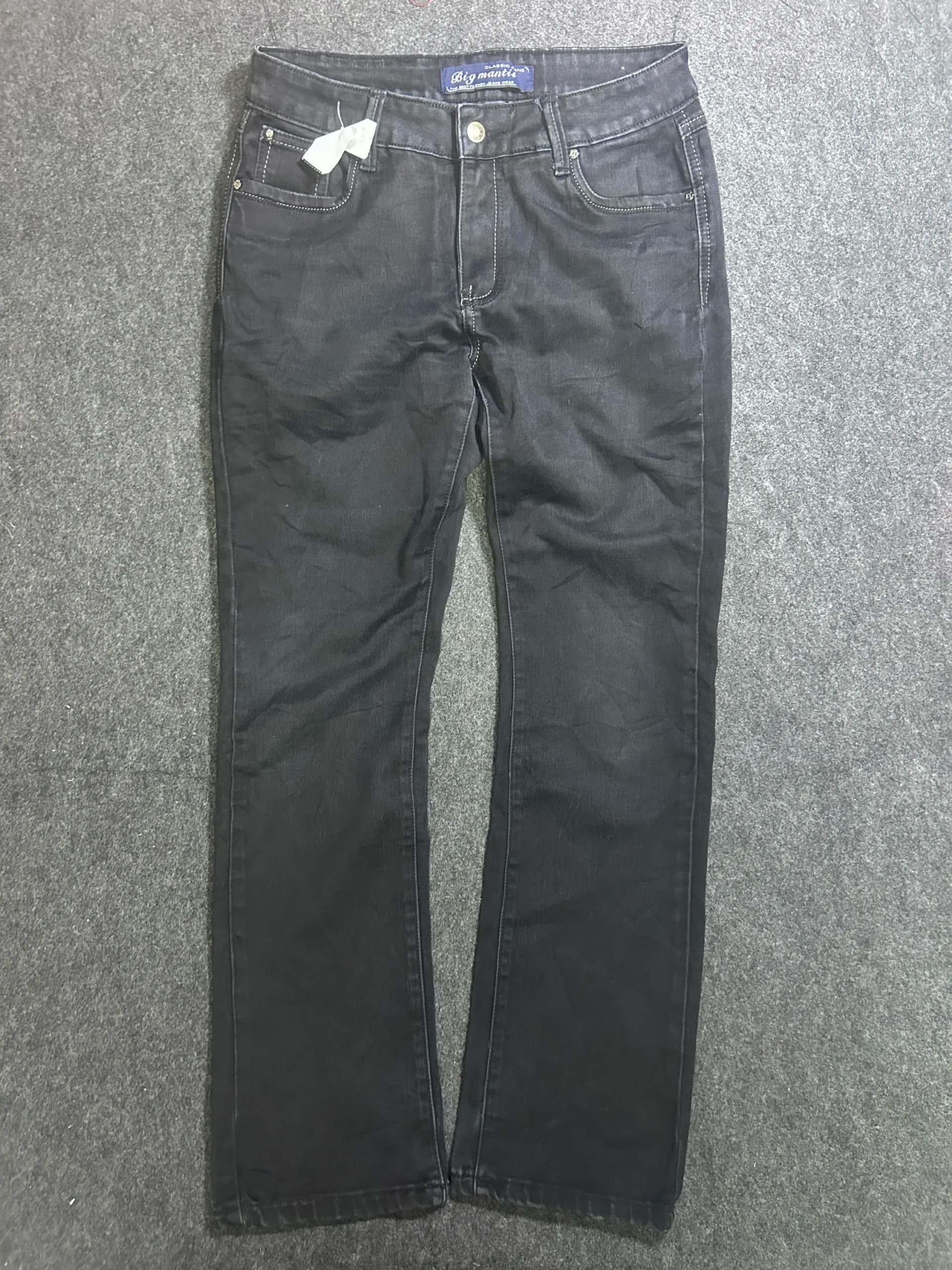 Black Denim Jeans front view