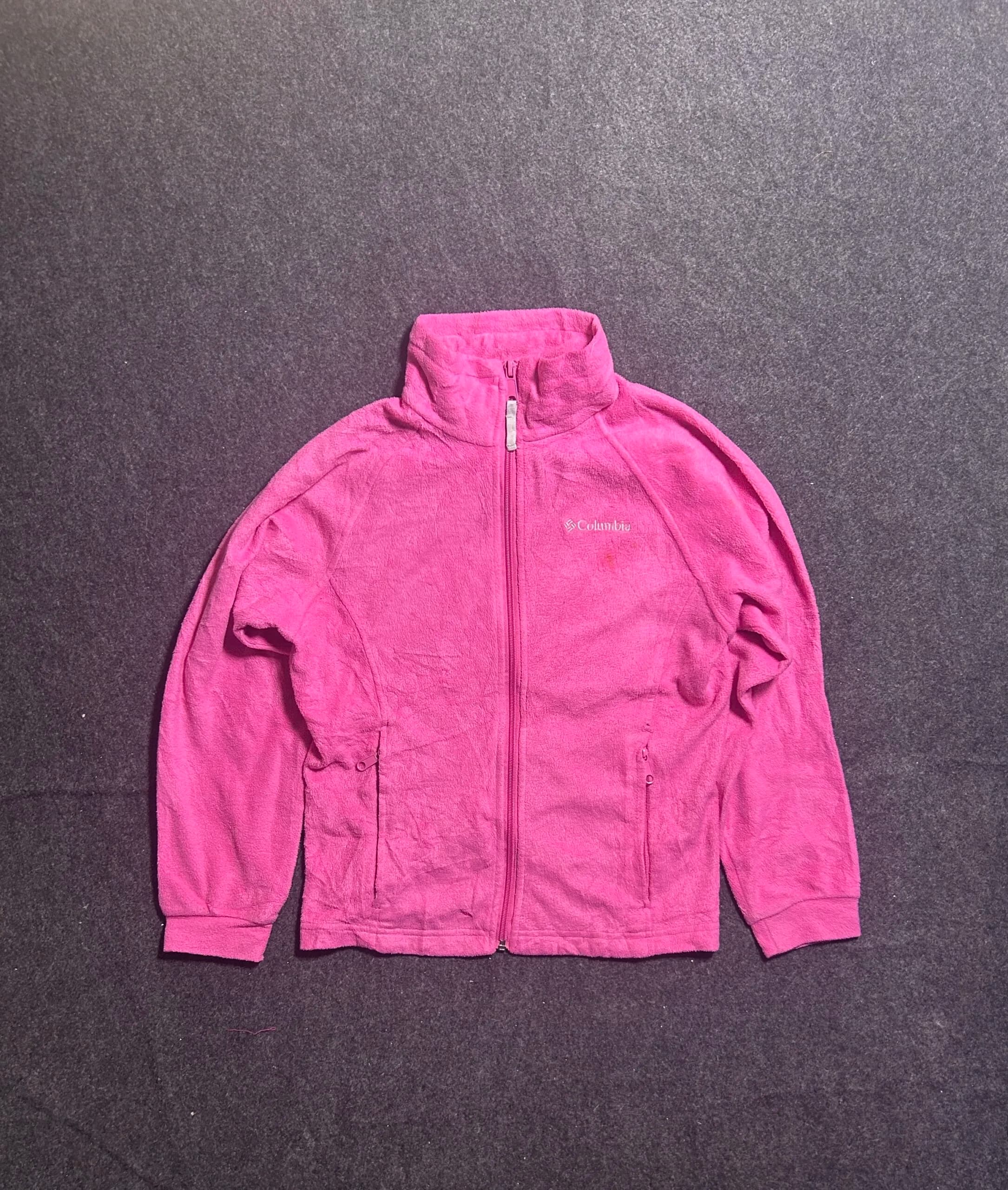 Columbia Pink Fleece Jacket front view