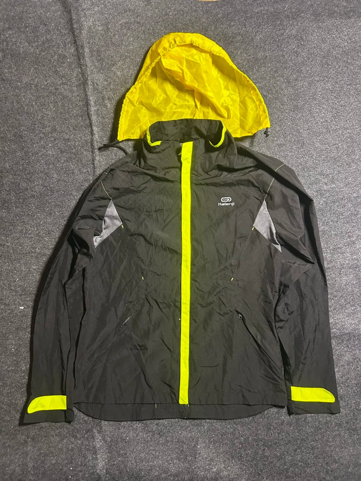 Black Windbreaker Jacket front view