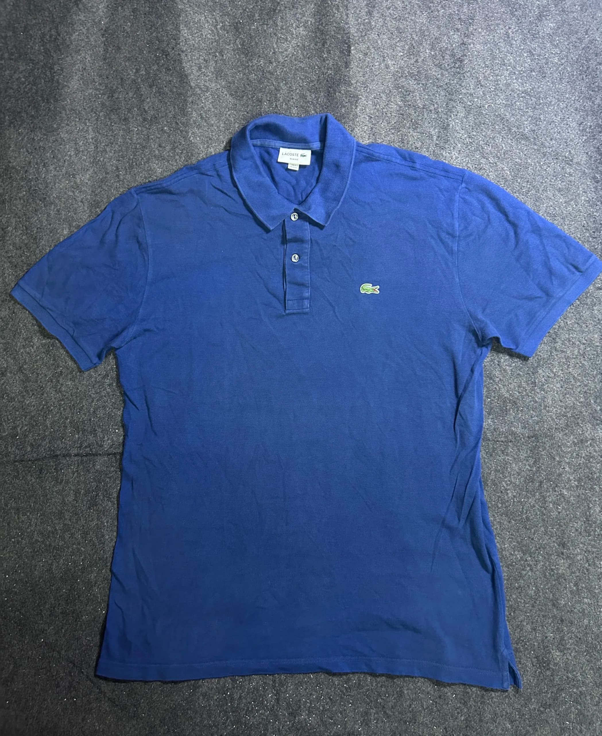 Lacoste Blue Polo Shirt front view