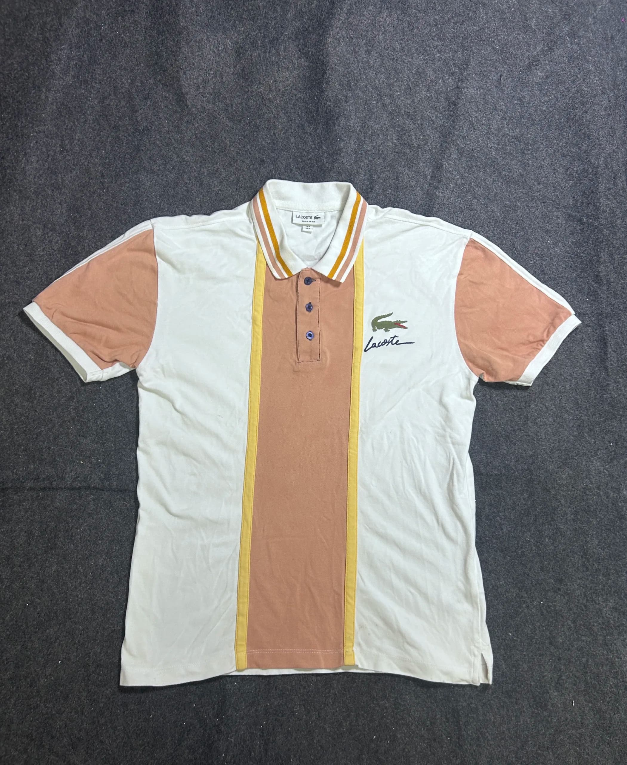 Lacoste White T-Shirt front view