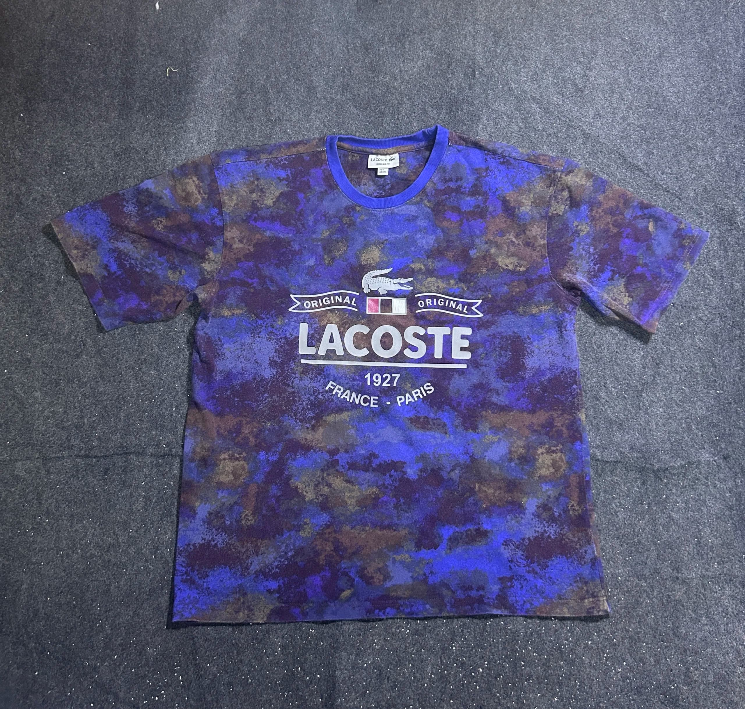 Lacoste Blue T-Shirt front view
