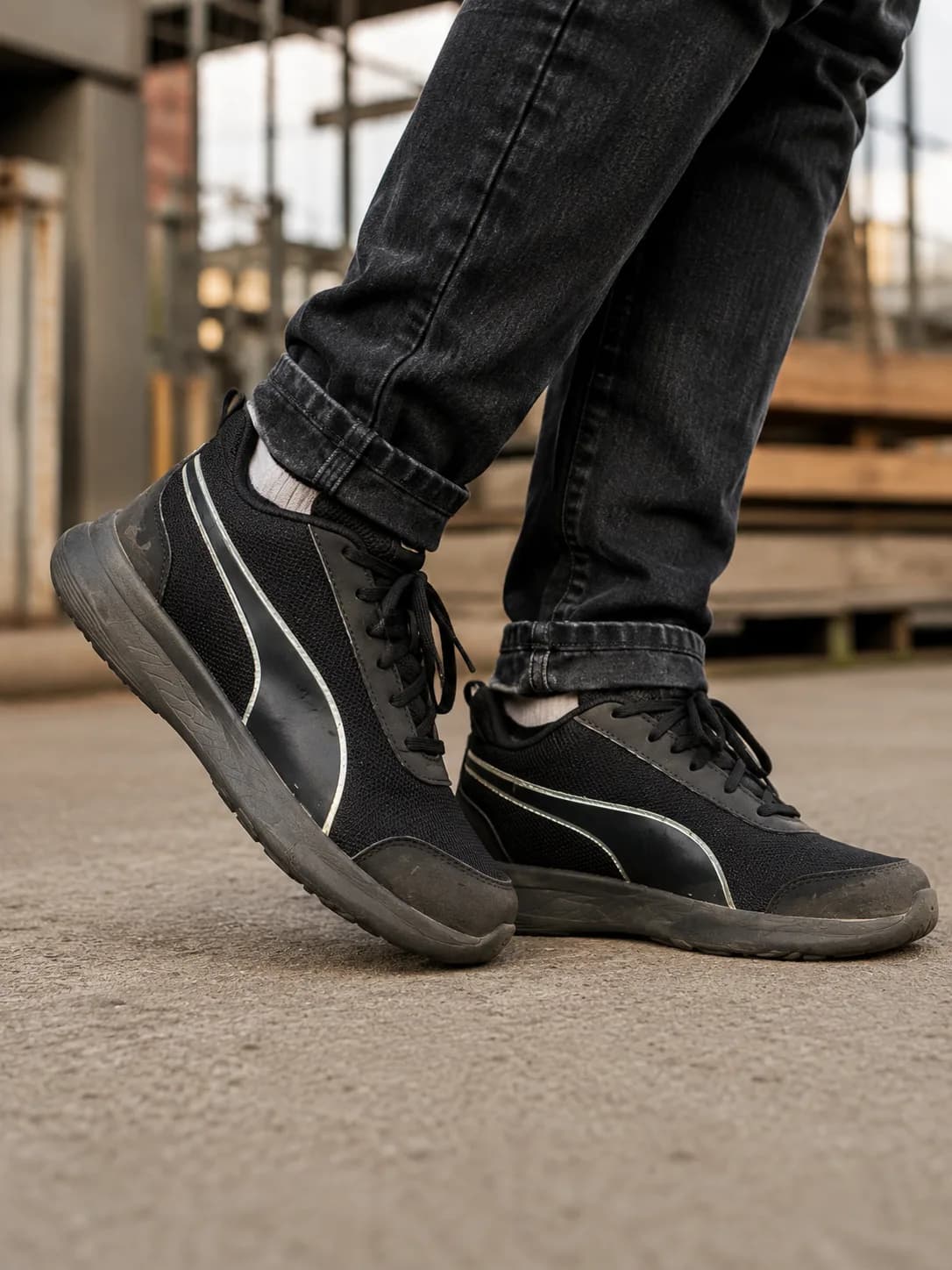 Puma Black simple front view
