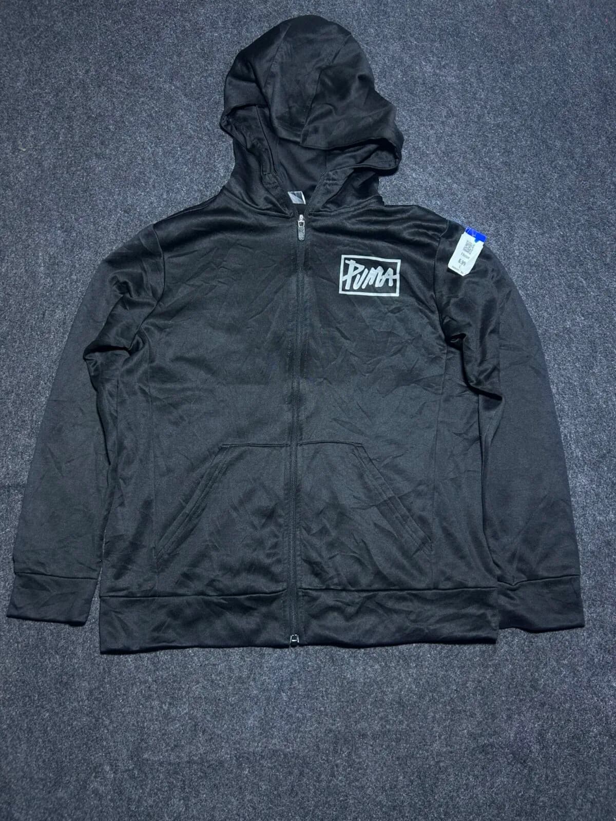 Puma Black Hoodie front view