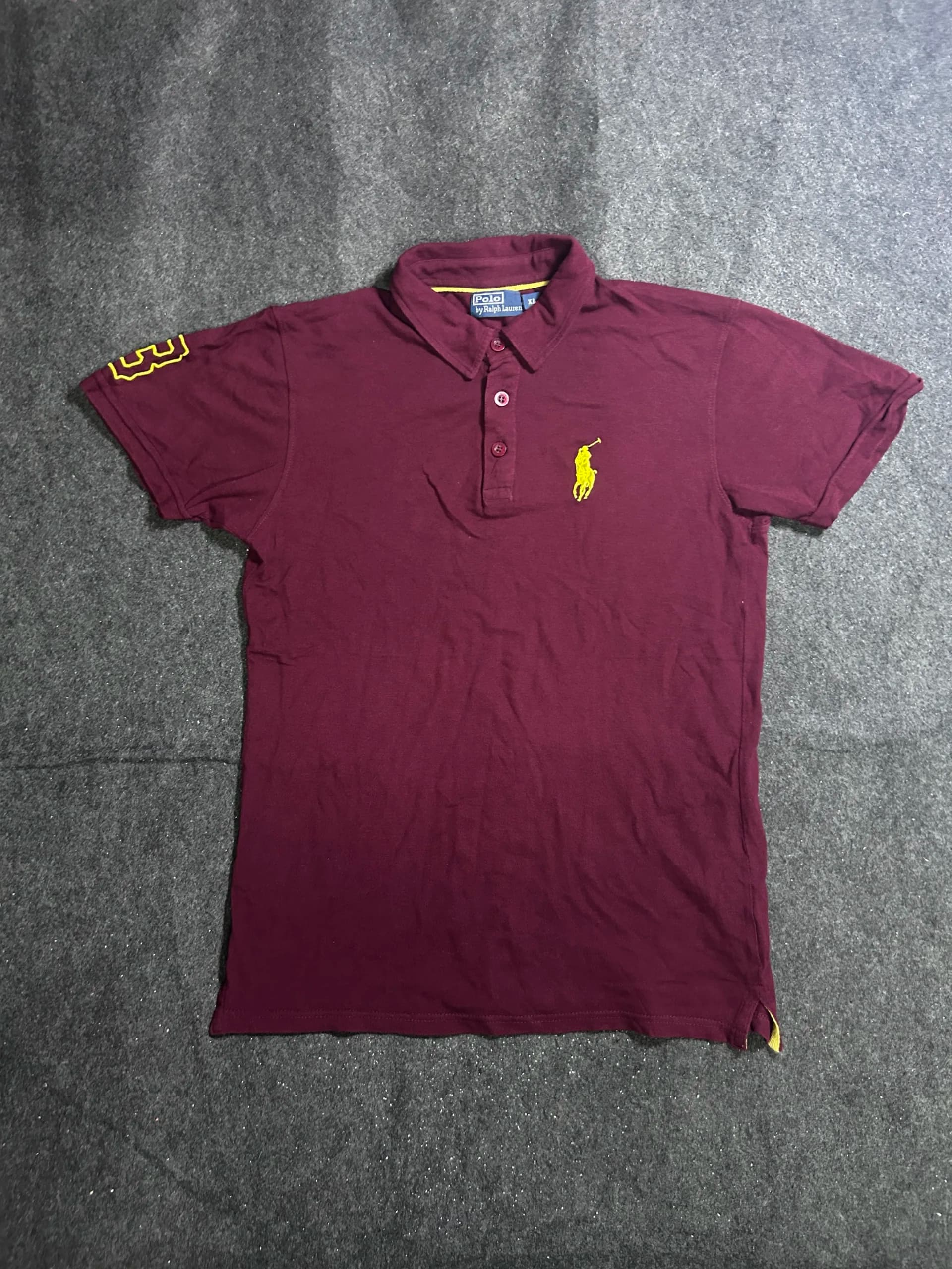 Ralph Lauren Maroon Polo Shirt front view