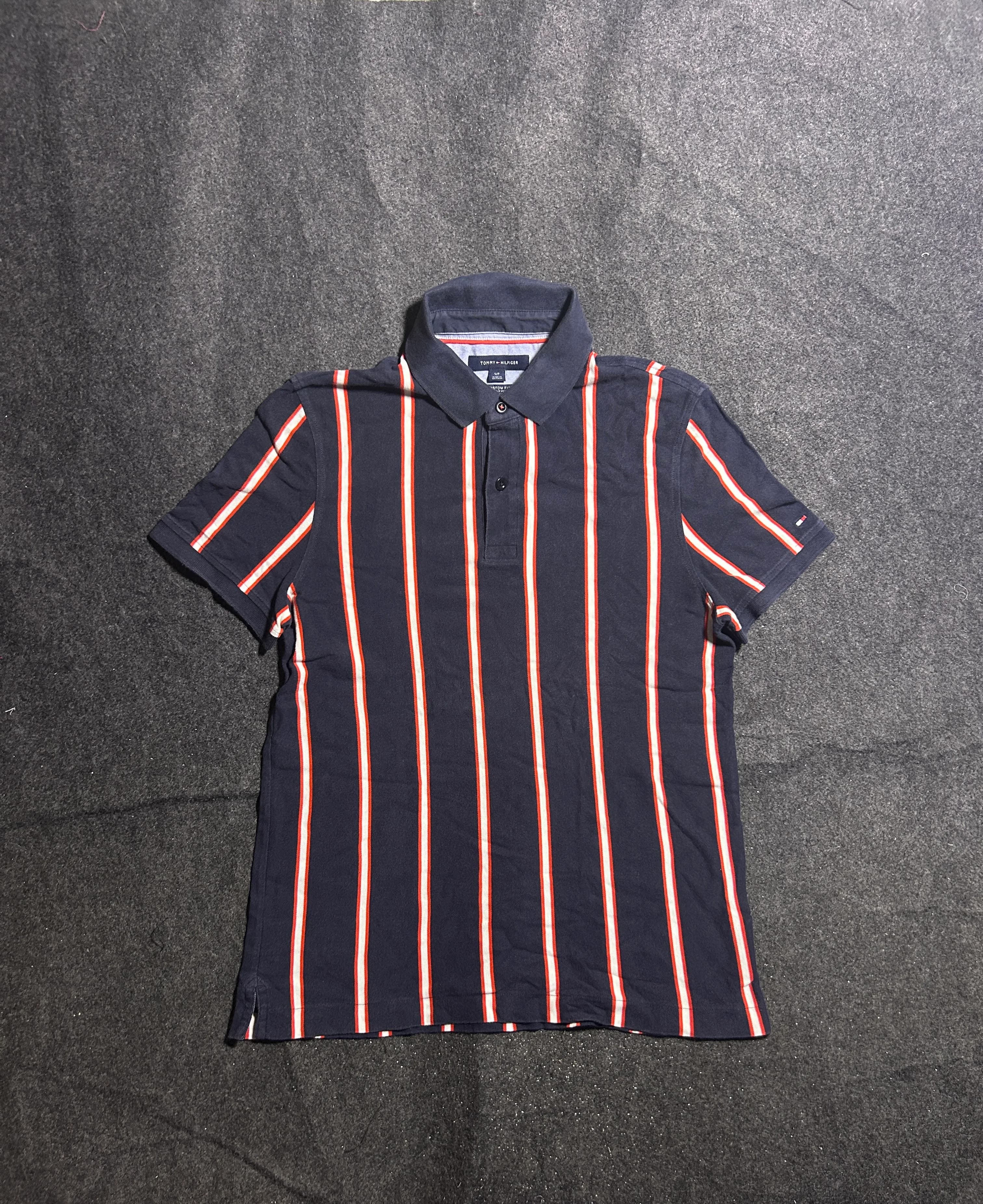 Tommy Hilfiger Navy Polo Shirt front view