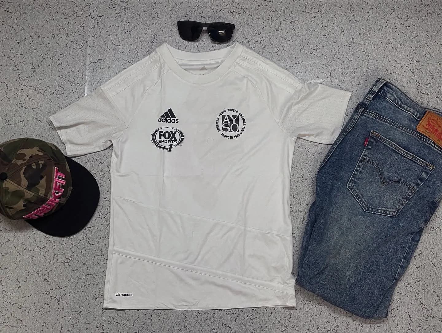 Adidas White Jersey front view