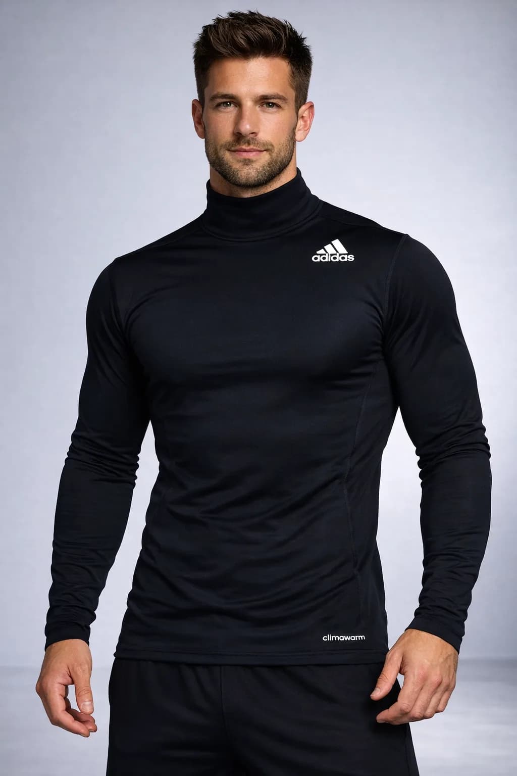 Adidas Black T-Shirt front view