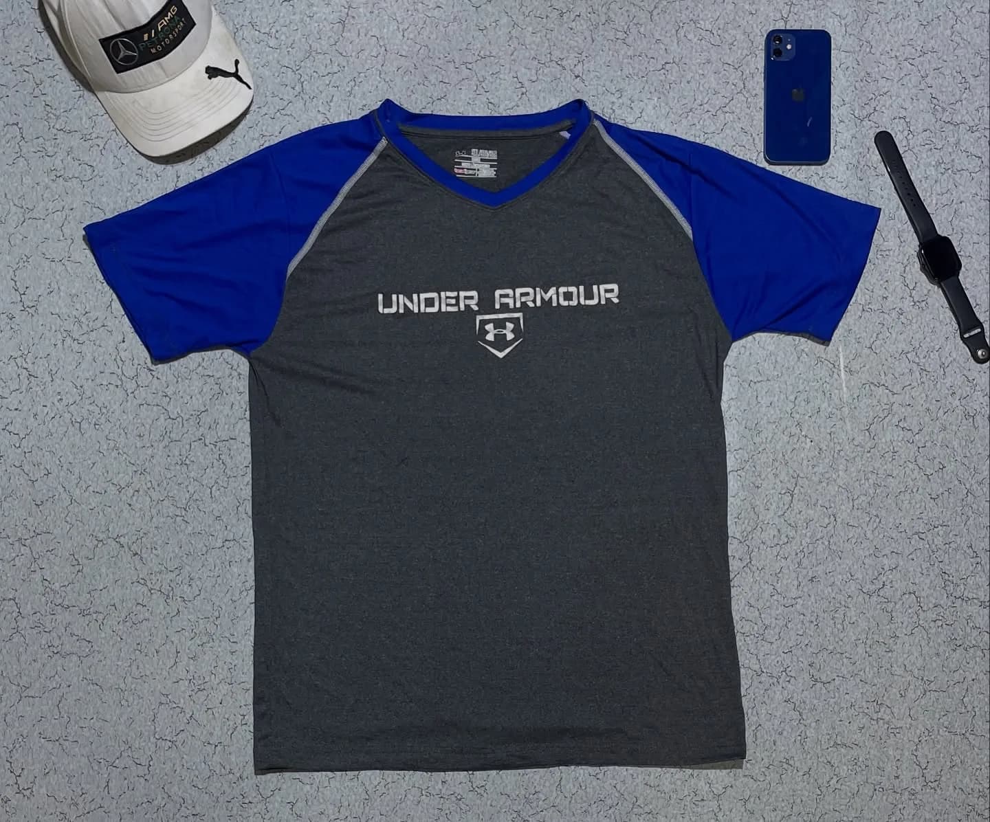 Under Armour Grey T-Shirt front view