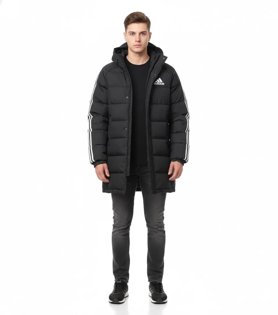 Adidas Black Jacket front view