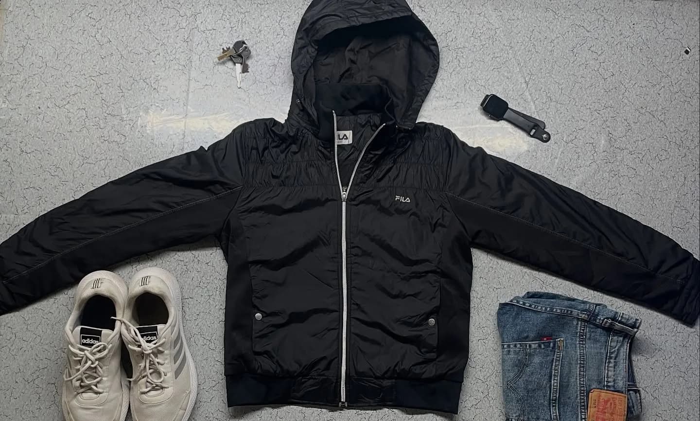 FILA Black Jacket front view