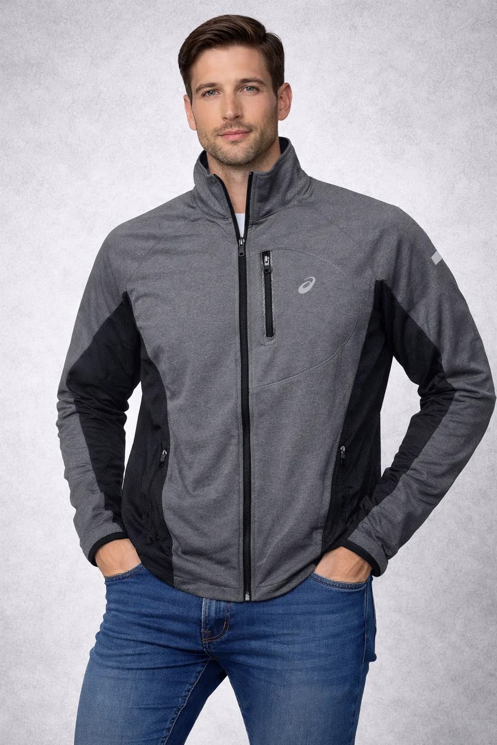 GAP Grey Track Jacket front view