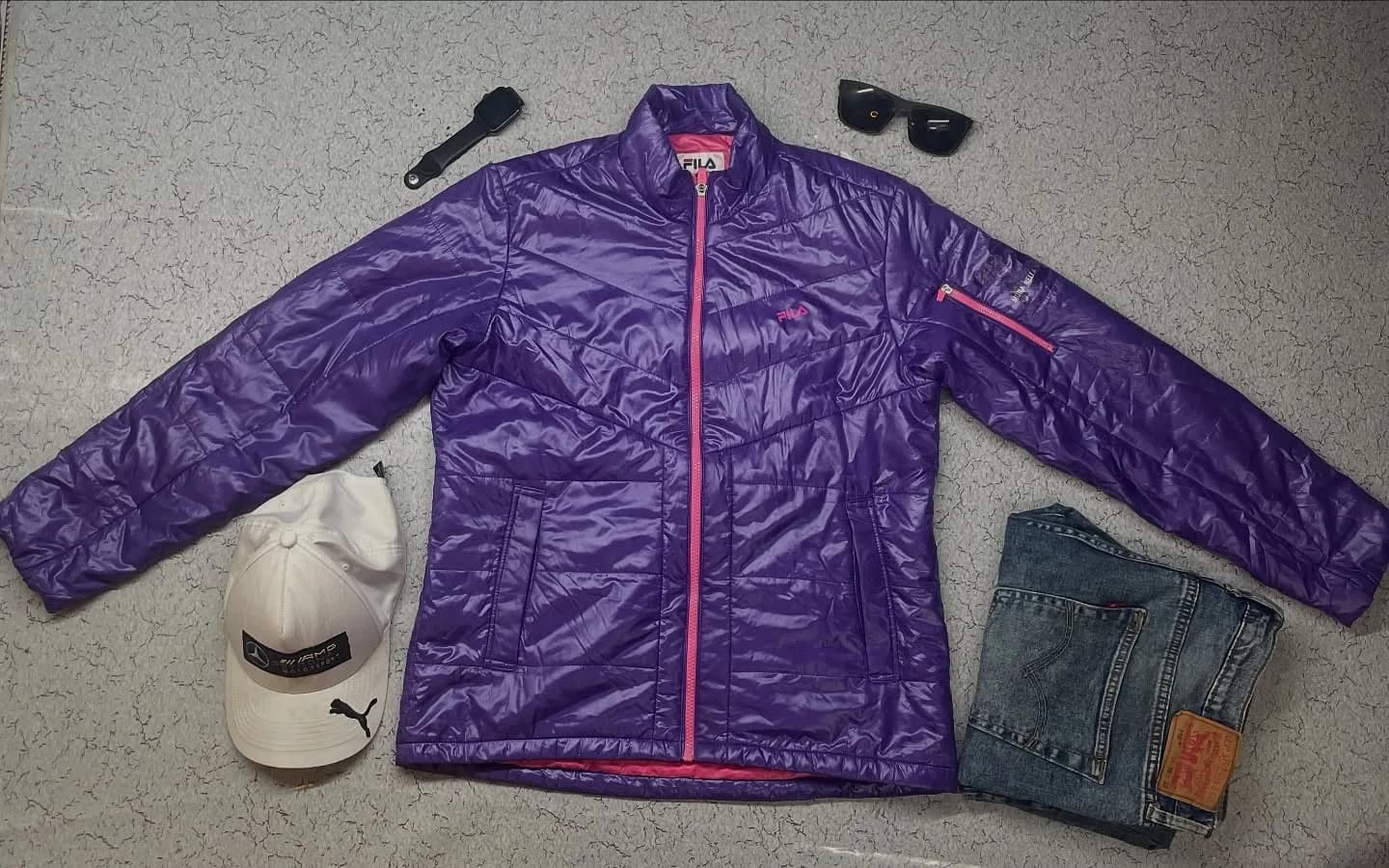 FILA Purple Jacket front view
