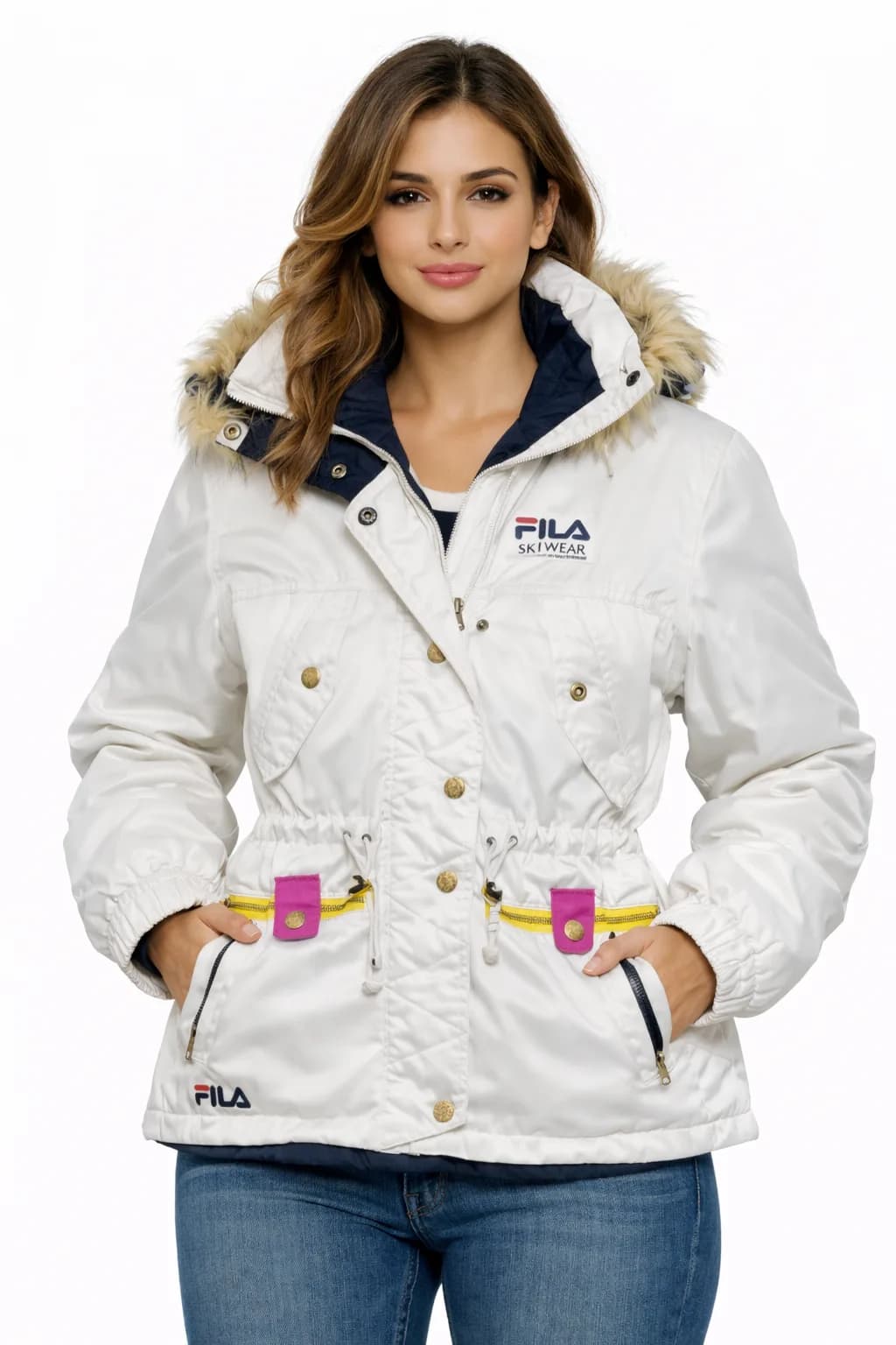 FILA White Jacket front view