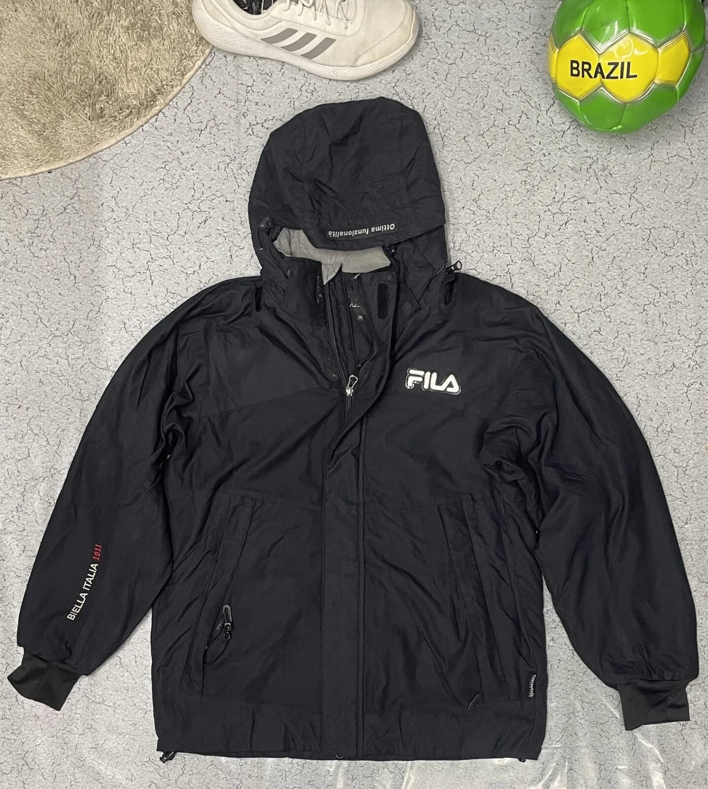 FILA Black Hoodie front view