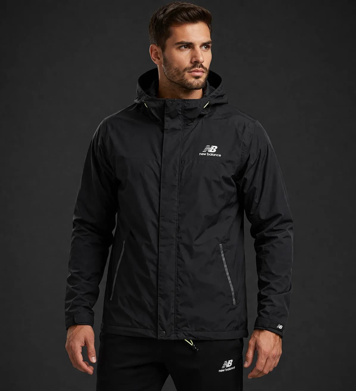 New Balance Black Jacket front view