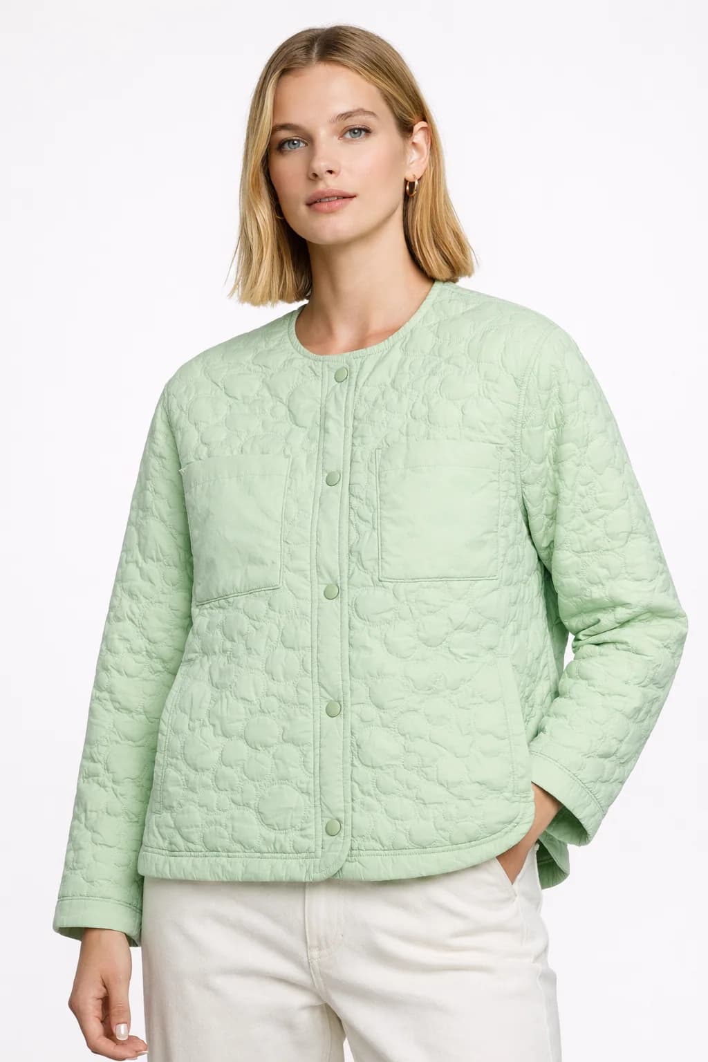 Zara Green Jacket front view