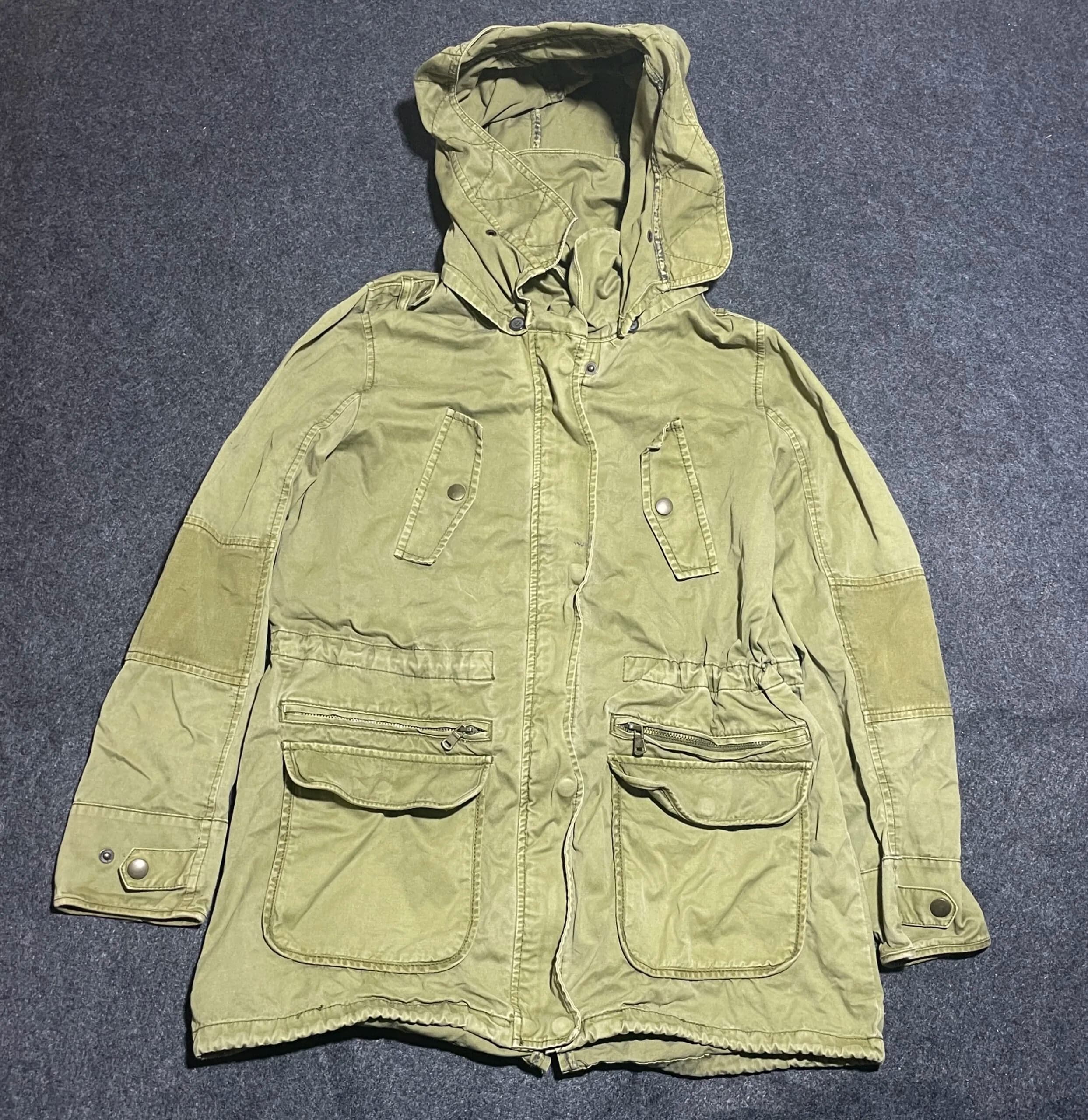 Zara Olive Jacket front view