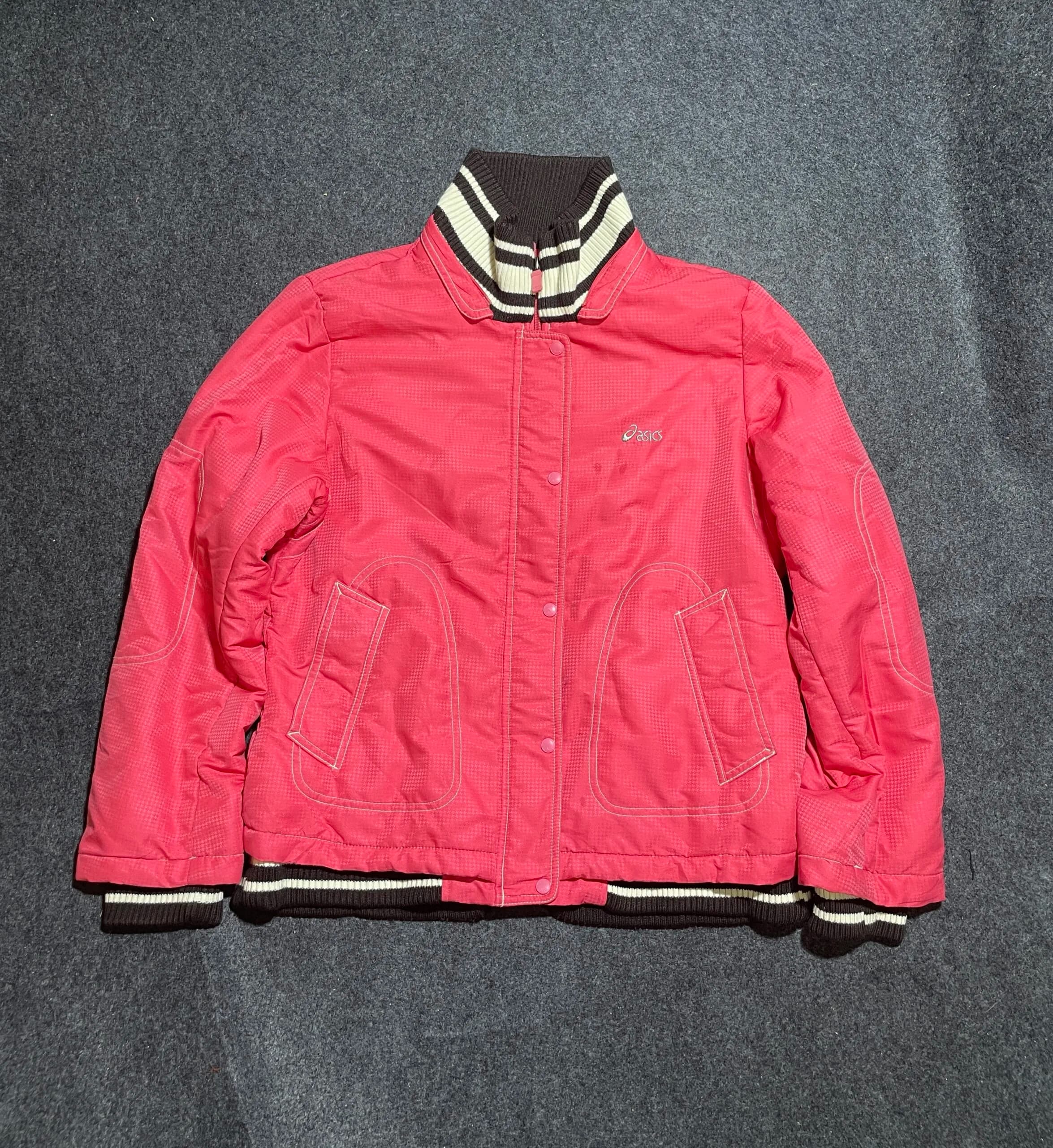 Asics Pink Jacket front view