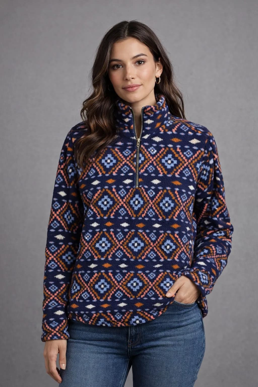 Old Navy Navy Sweater front view
