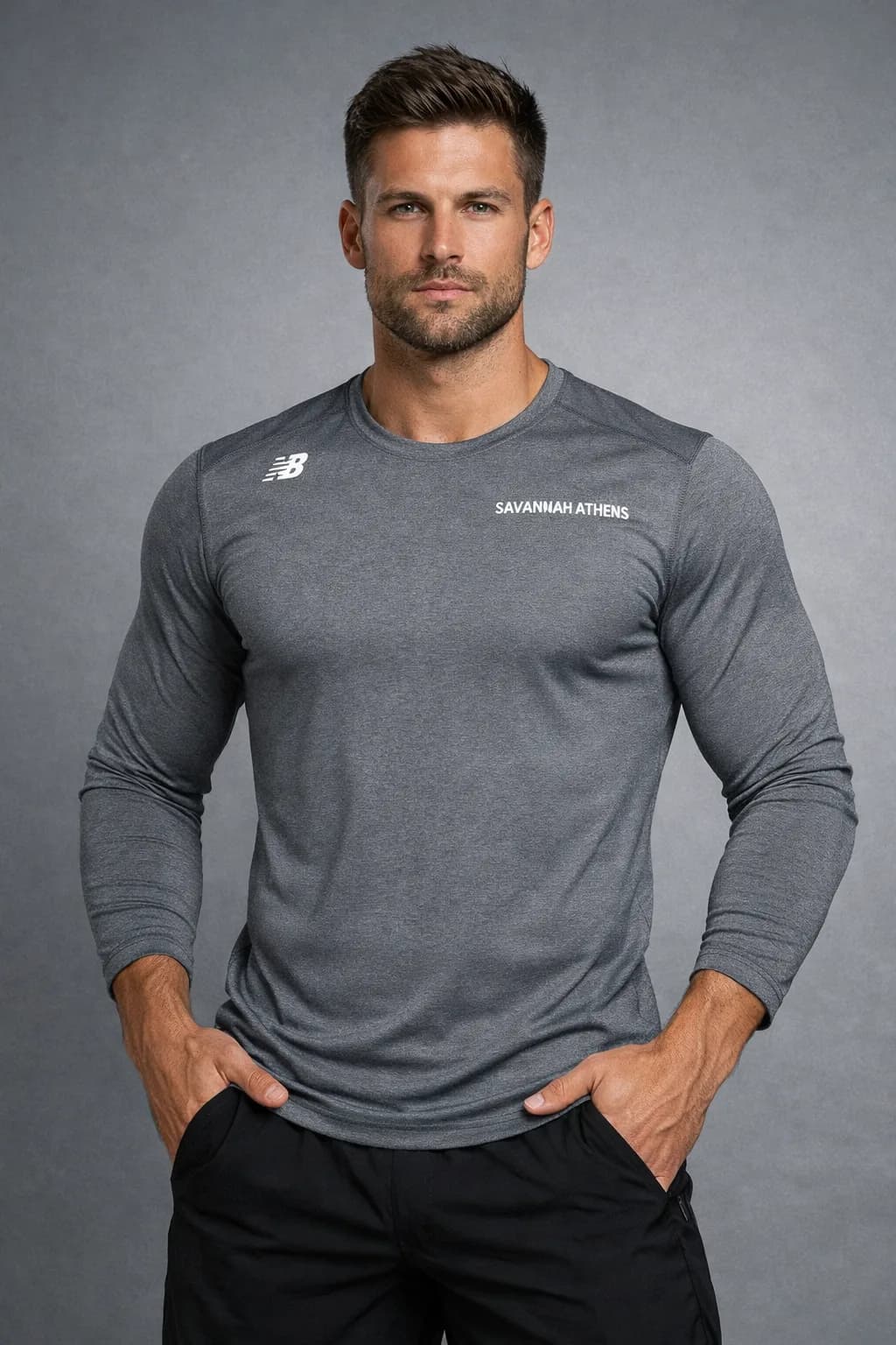 New Balance Grey T-Shirt front view
