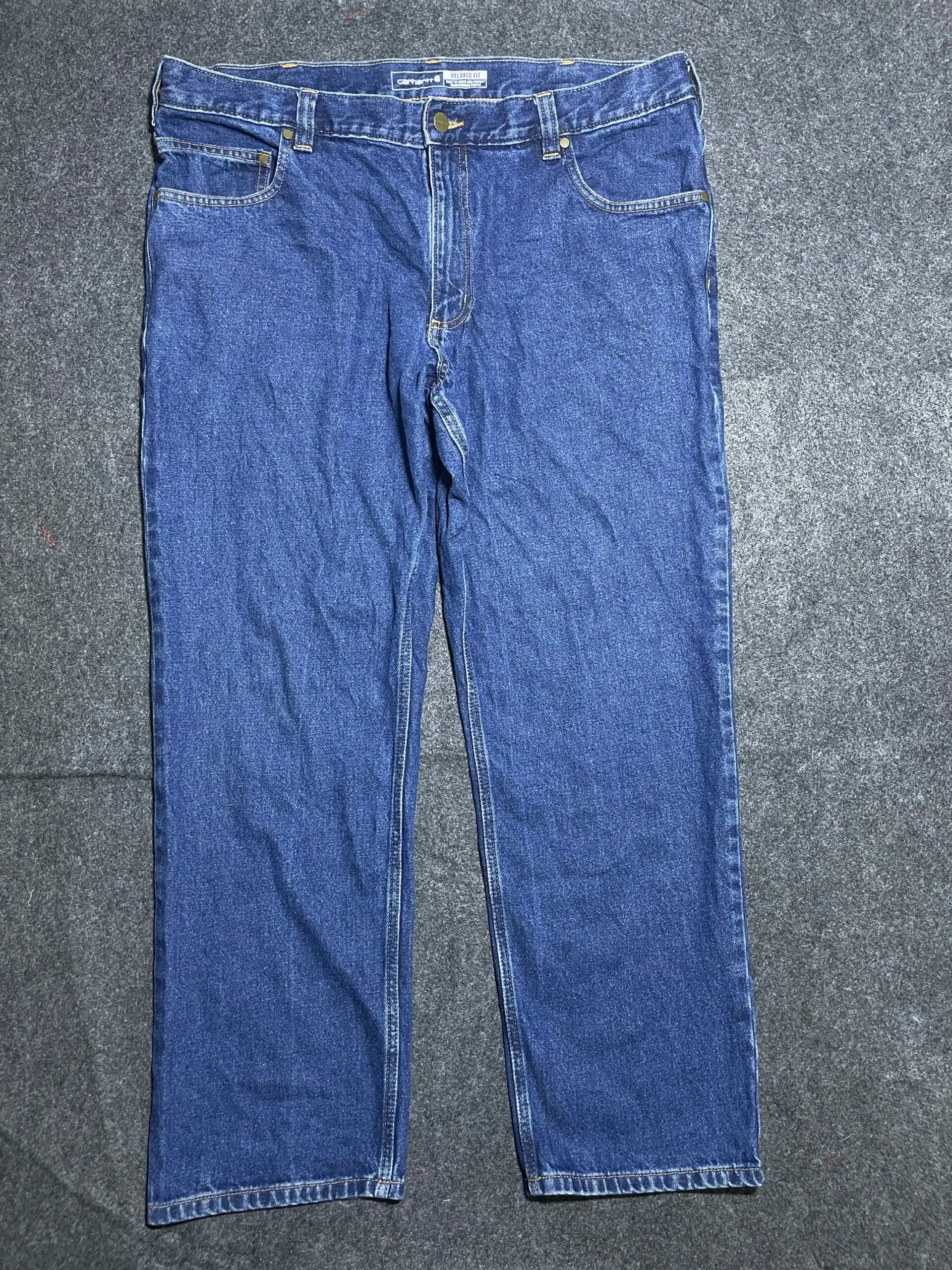 Carhartt Blue Denim Jeans front view