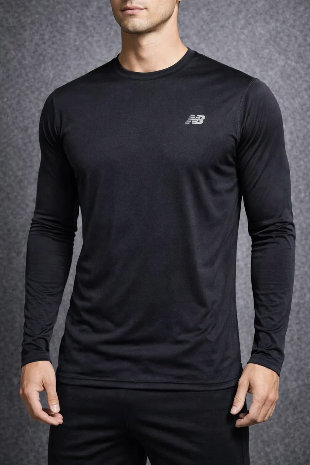 New Balance Black T-Shirt front view
