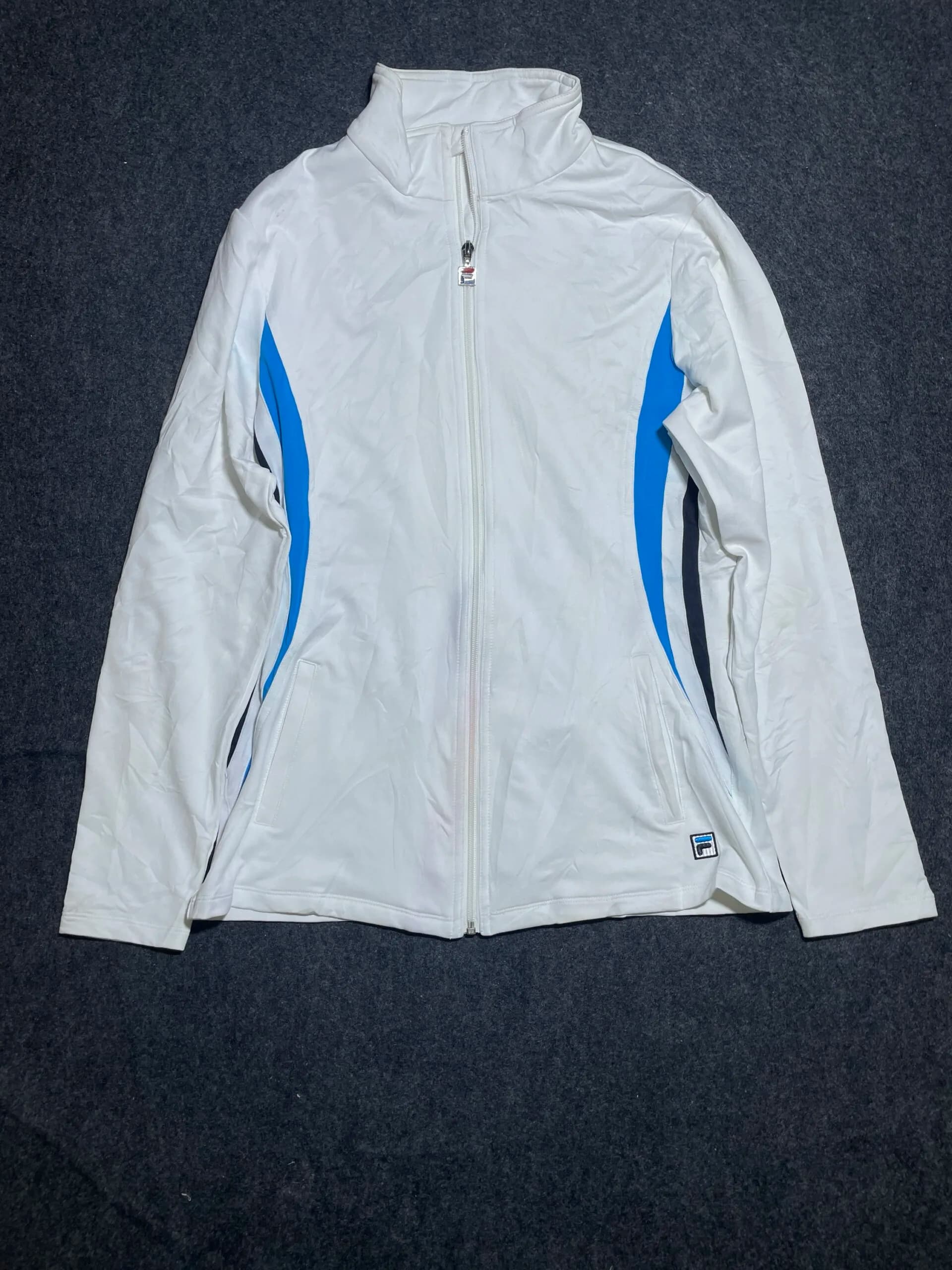 FILA White Track Jacket front view