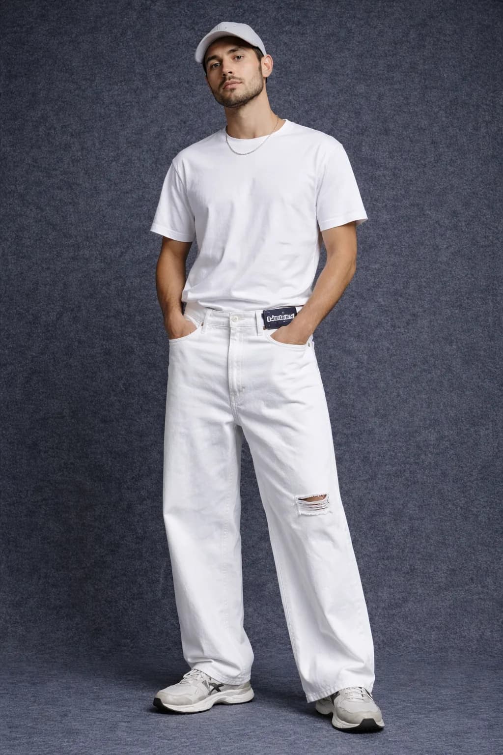 White Jeans front view