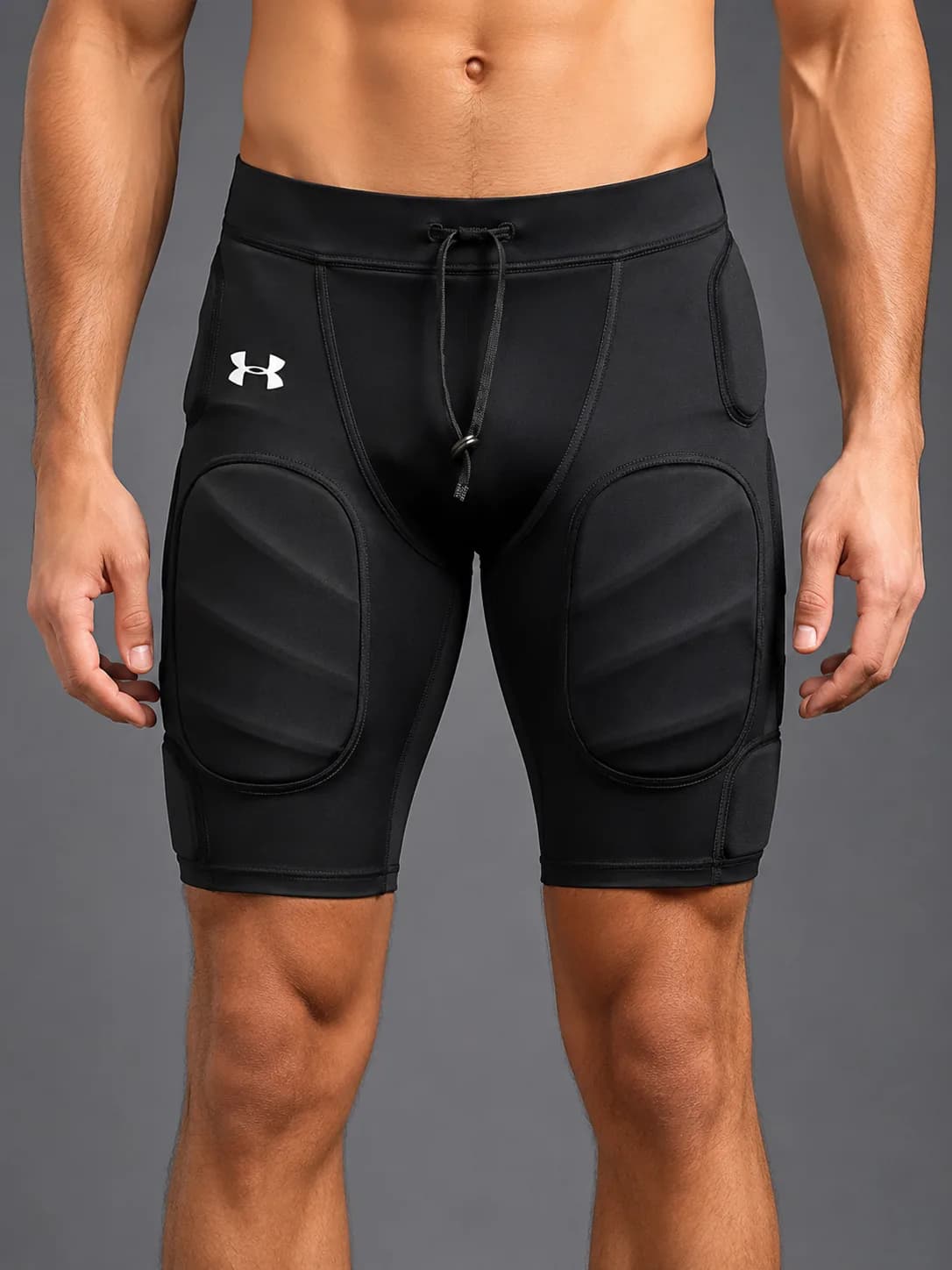 Under Armour Black Shorts front view
