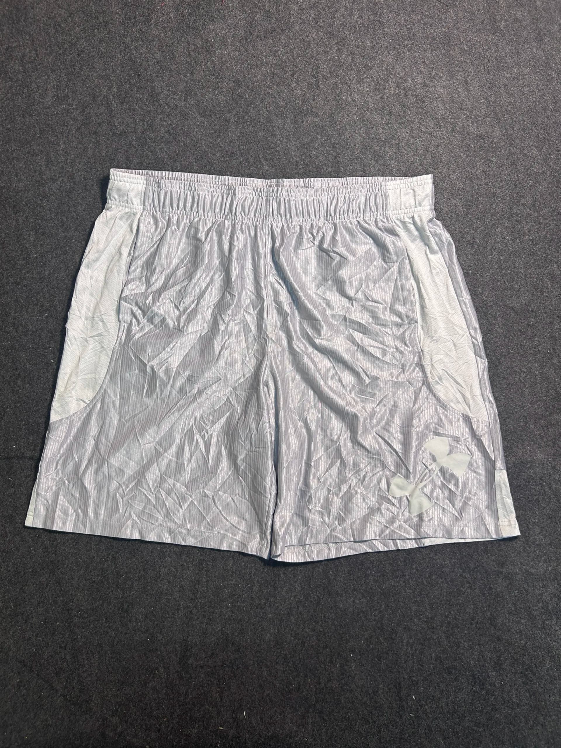 Under Armour Grey Training Shorts front view