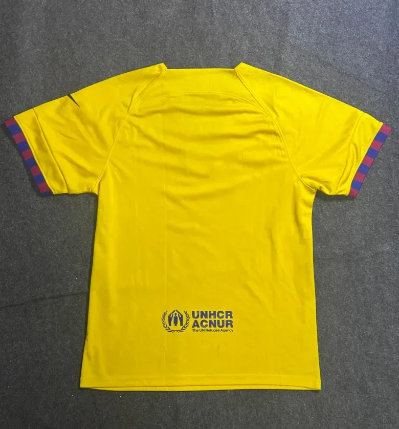 Nike FC Barcelona Yellow Away Jersey | Spotify Football Shirt | L/XL