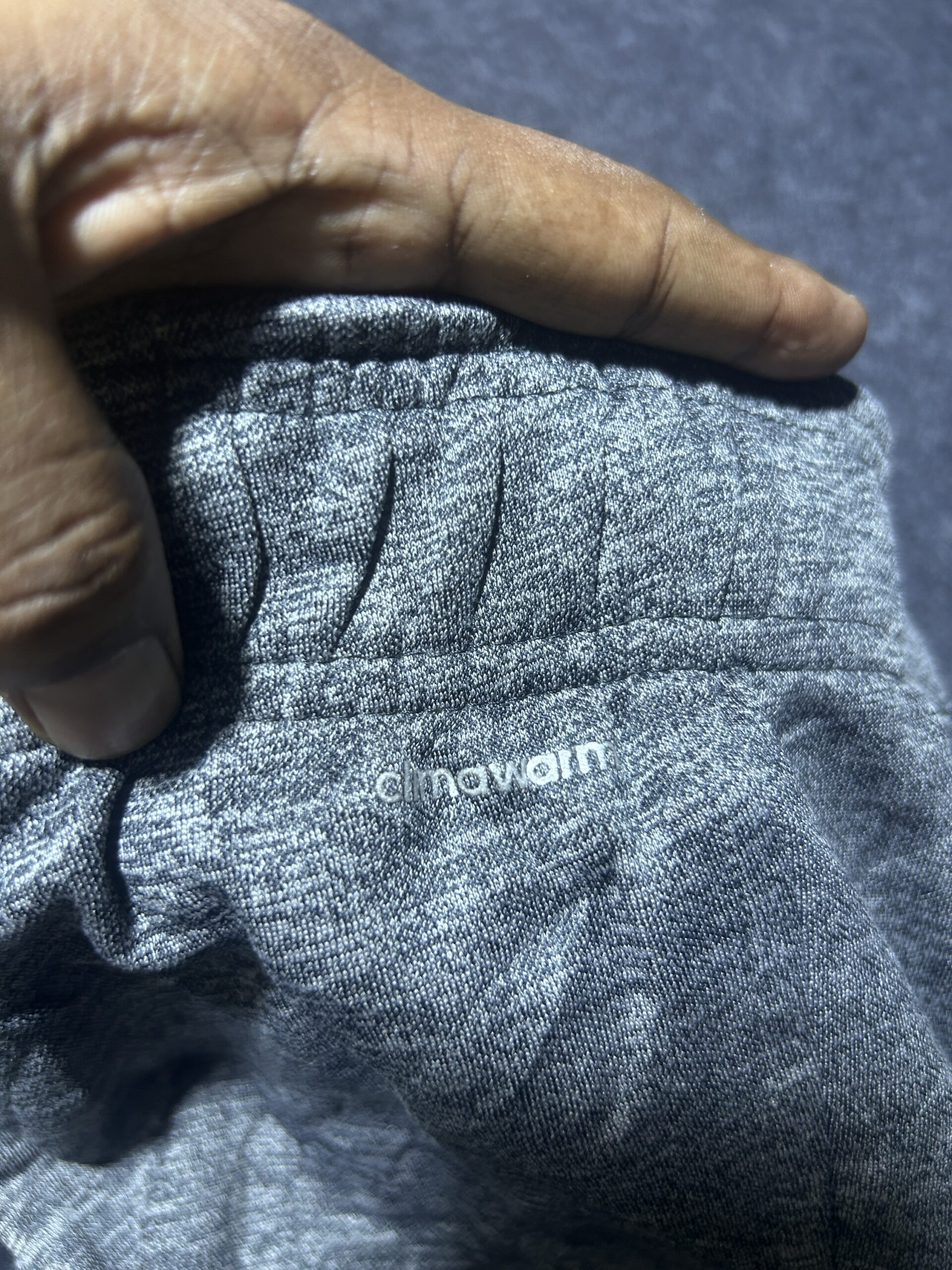 Adidas Grey Track Pants back view