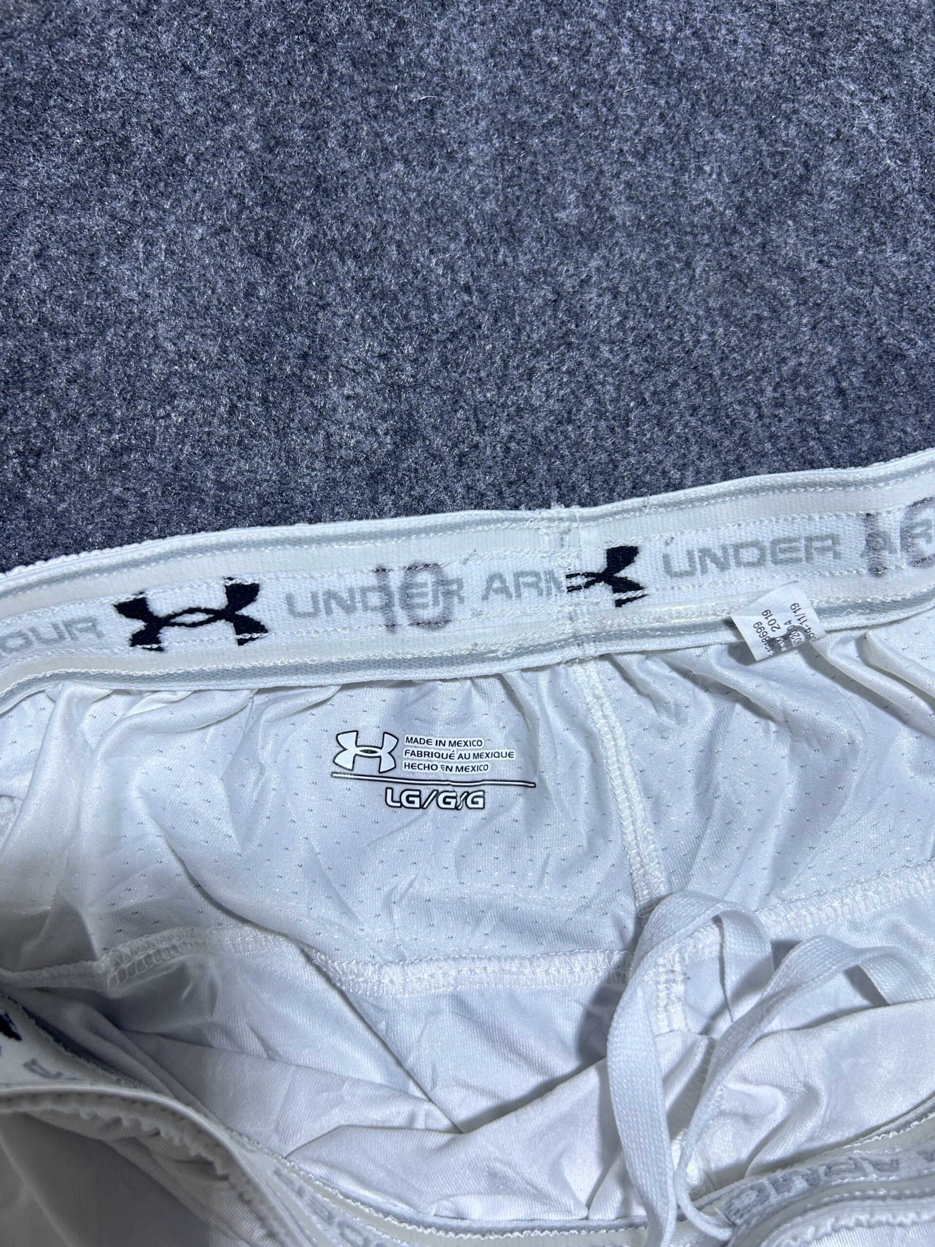 Under Armour White Shorts back view