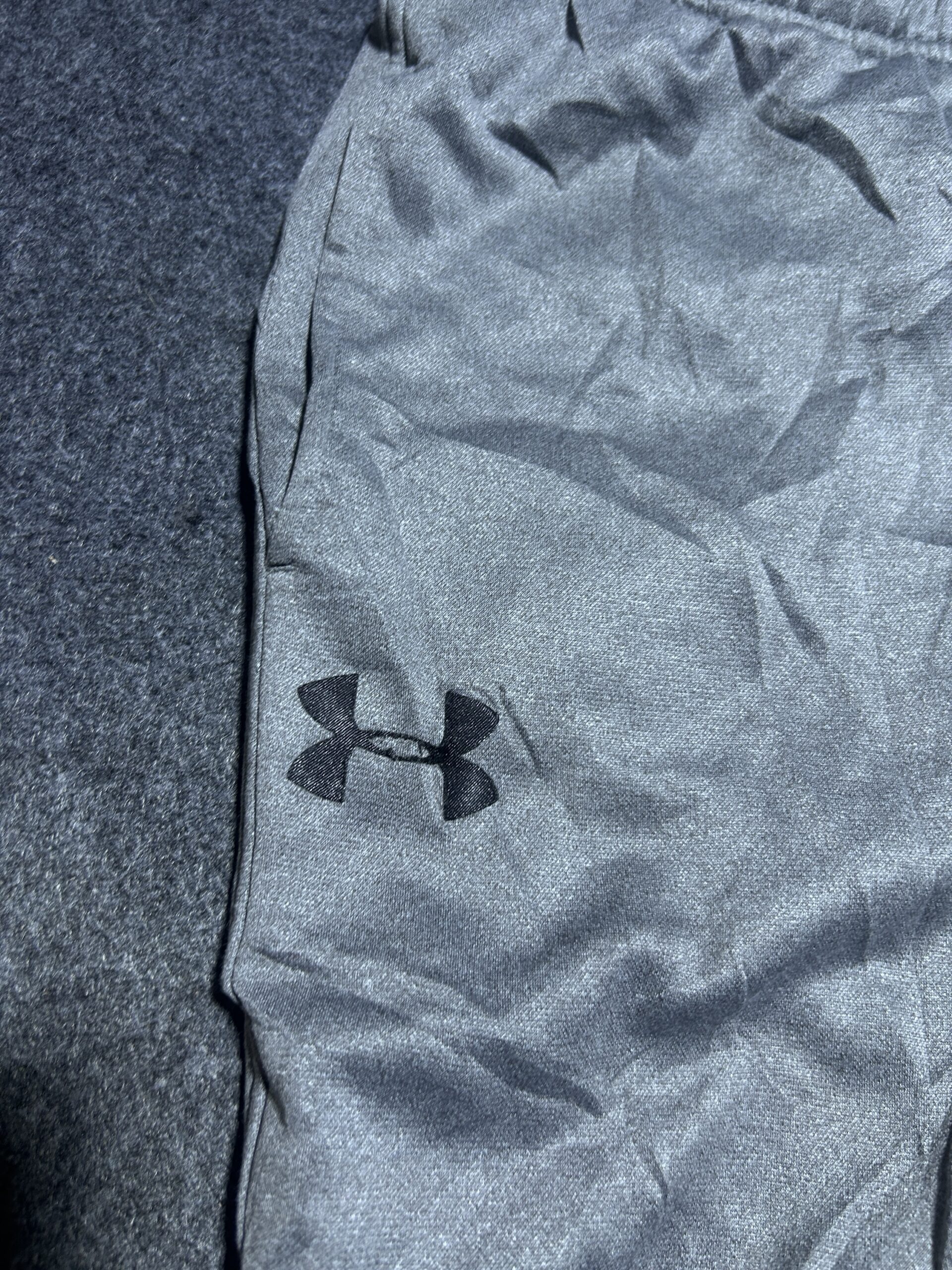 Under Armour Grey Track Pants back view
