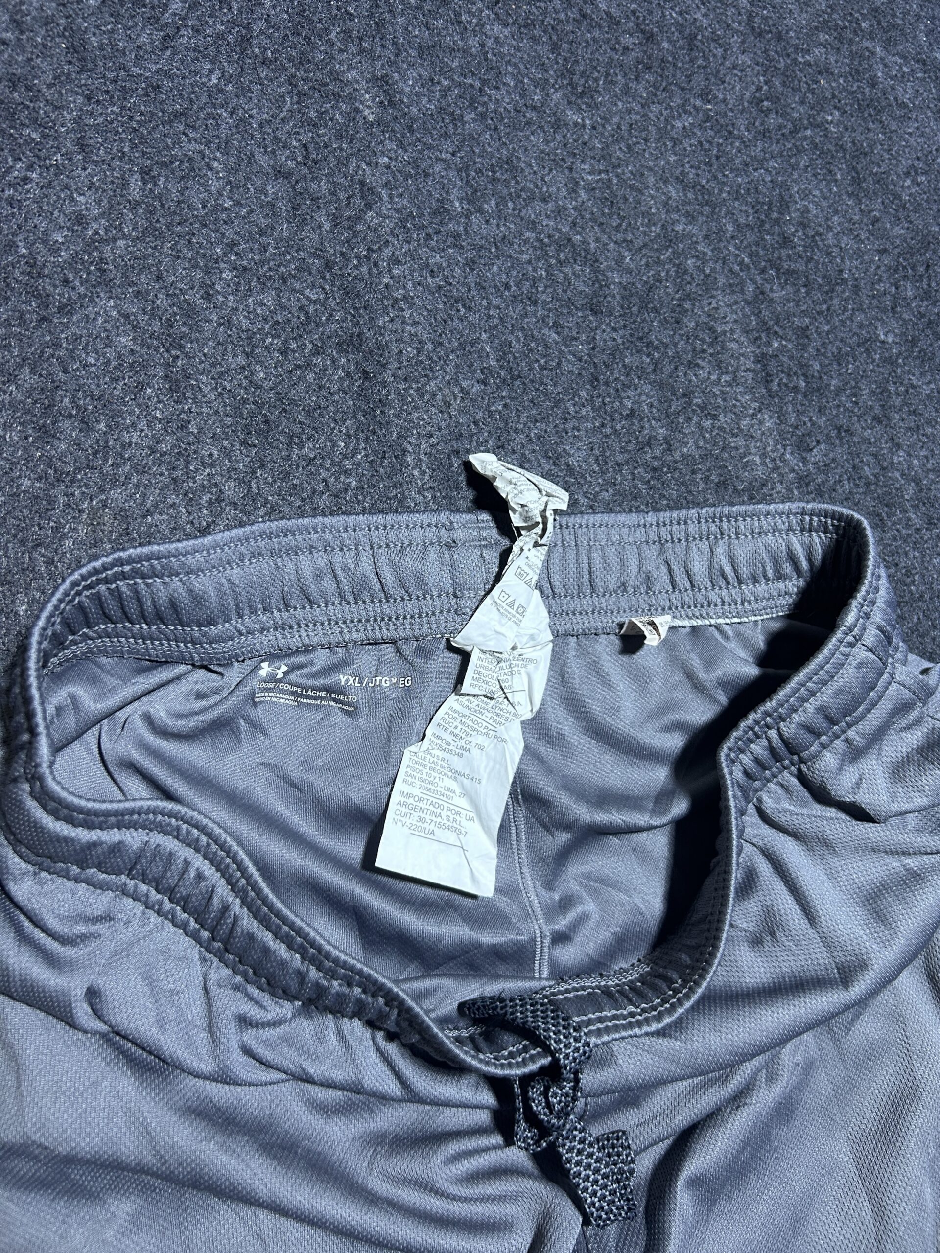 Under Armour Grey Track Pants back view