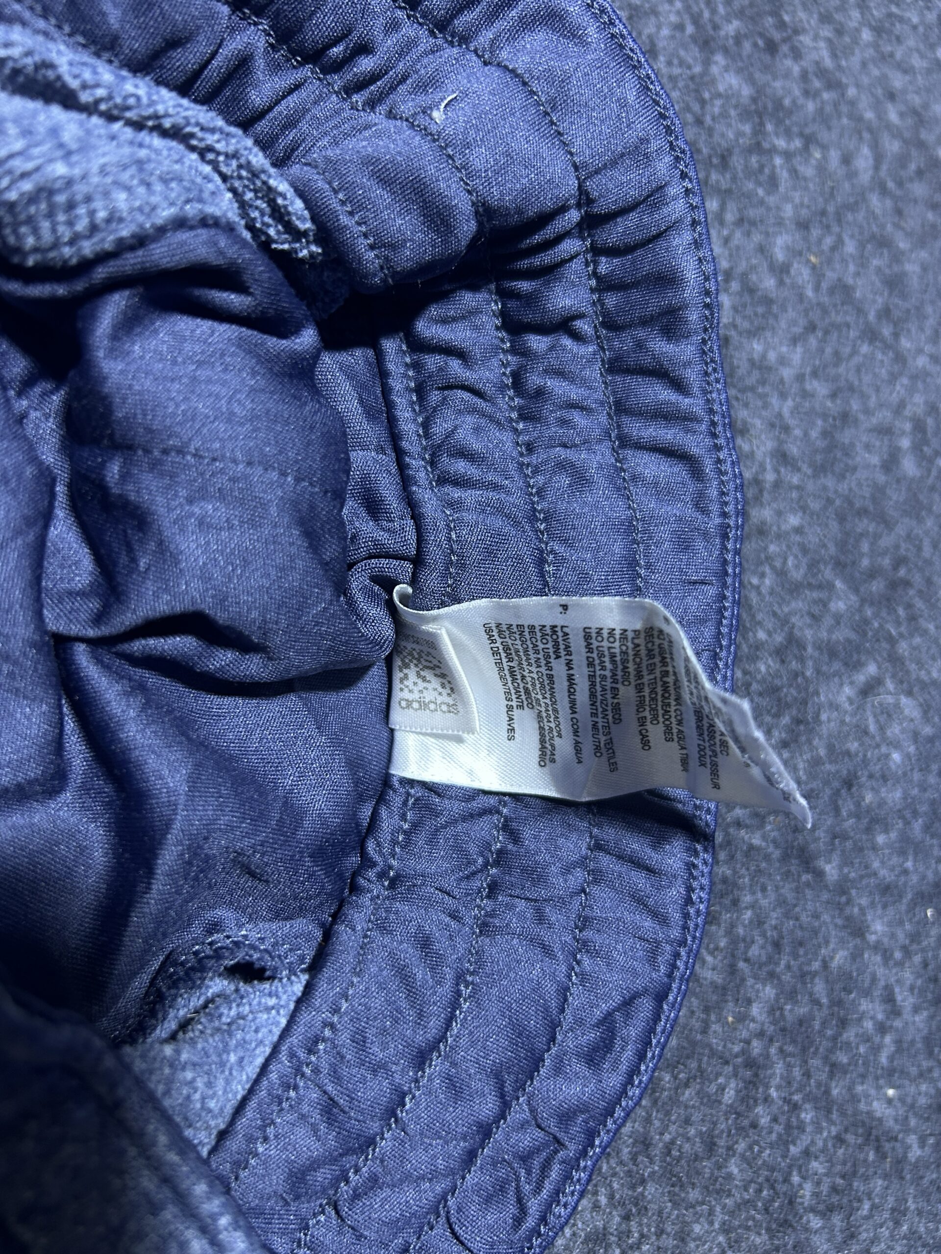 Adidas Blue Track Pants detail view