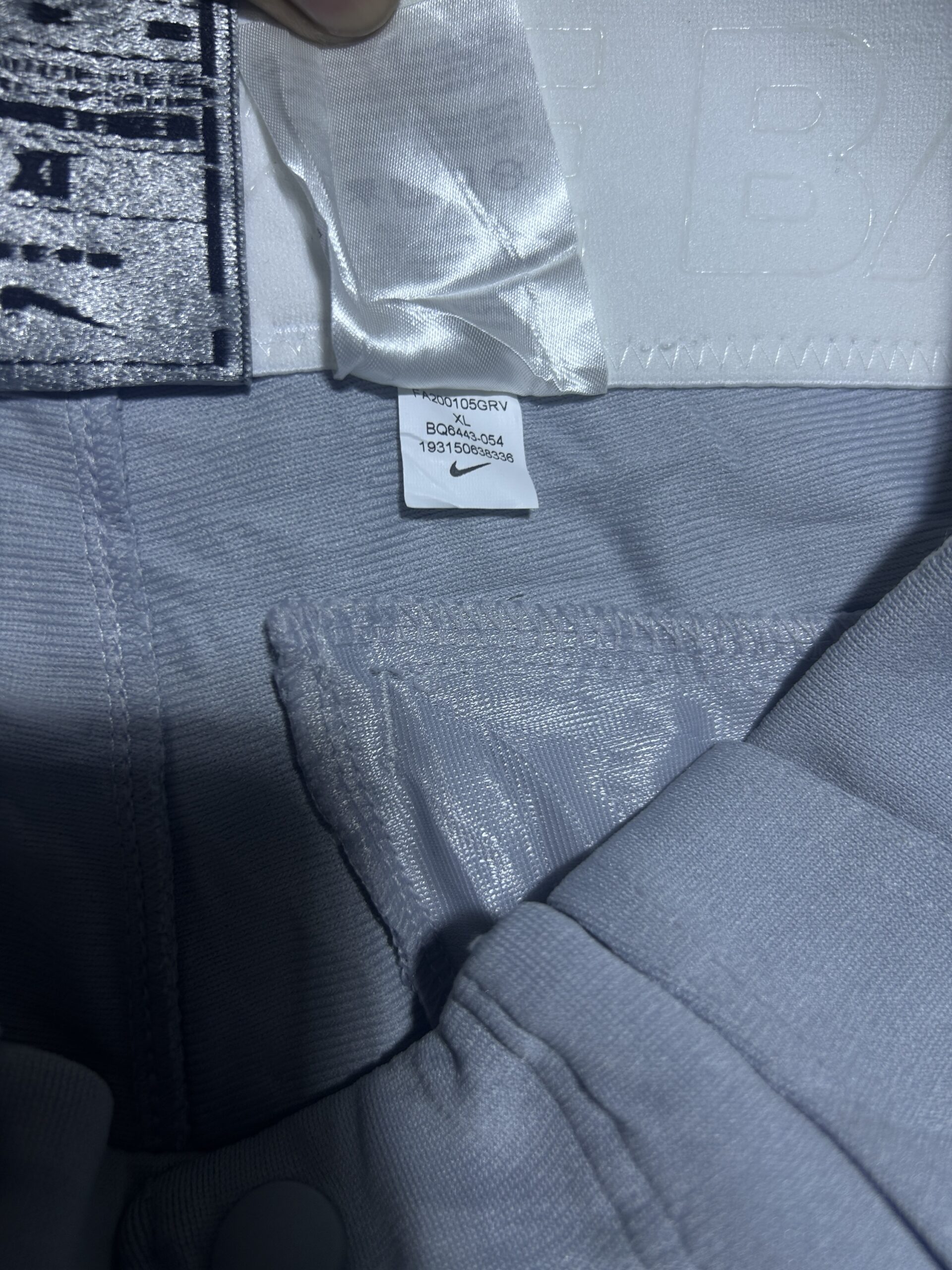 Nike Dri-FIT Grey Track Pants back view