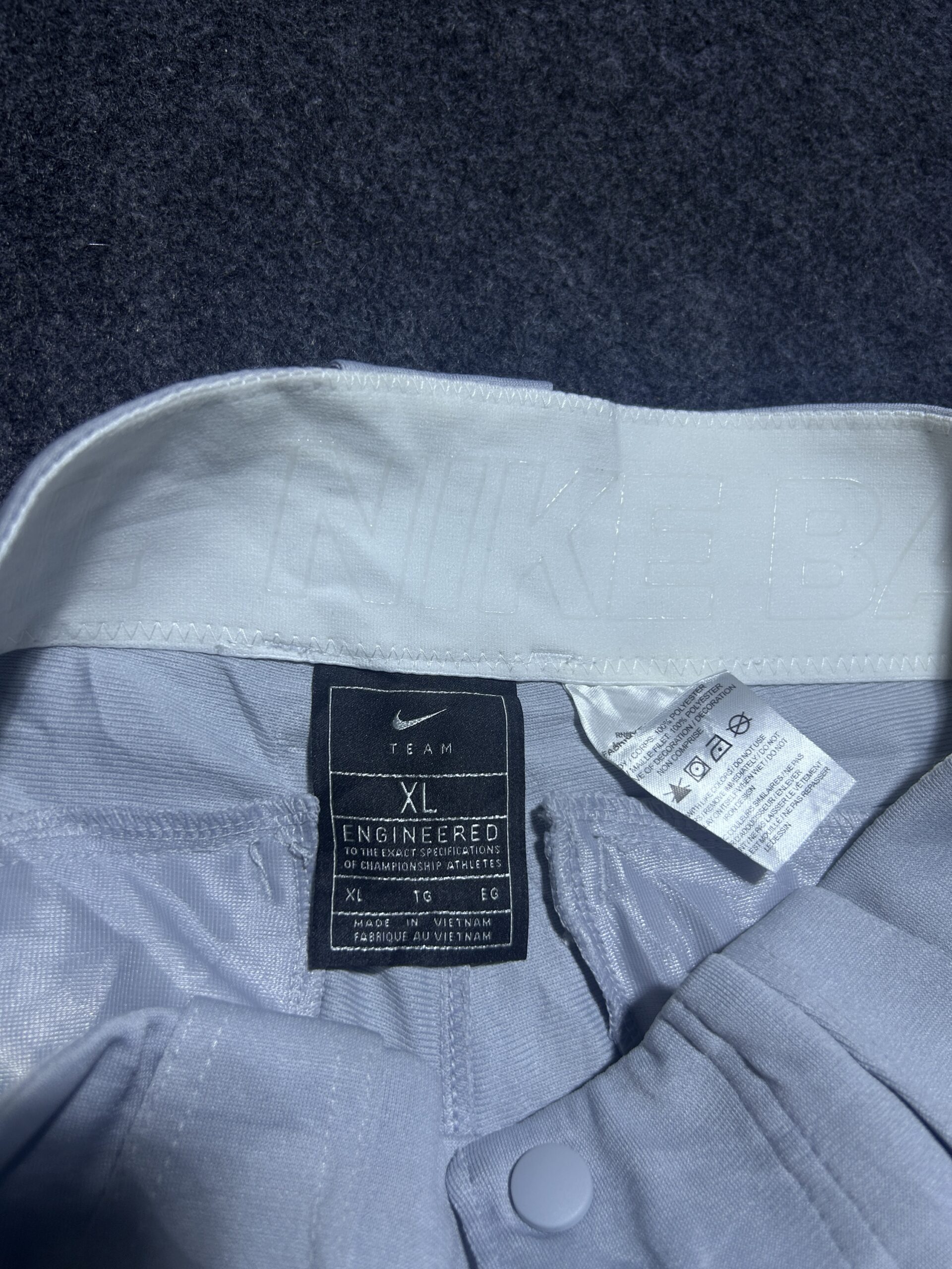 Nike Dri-FIT Grey Track Pants detail view