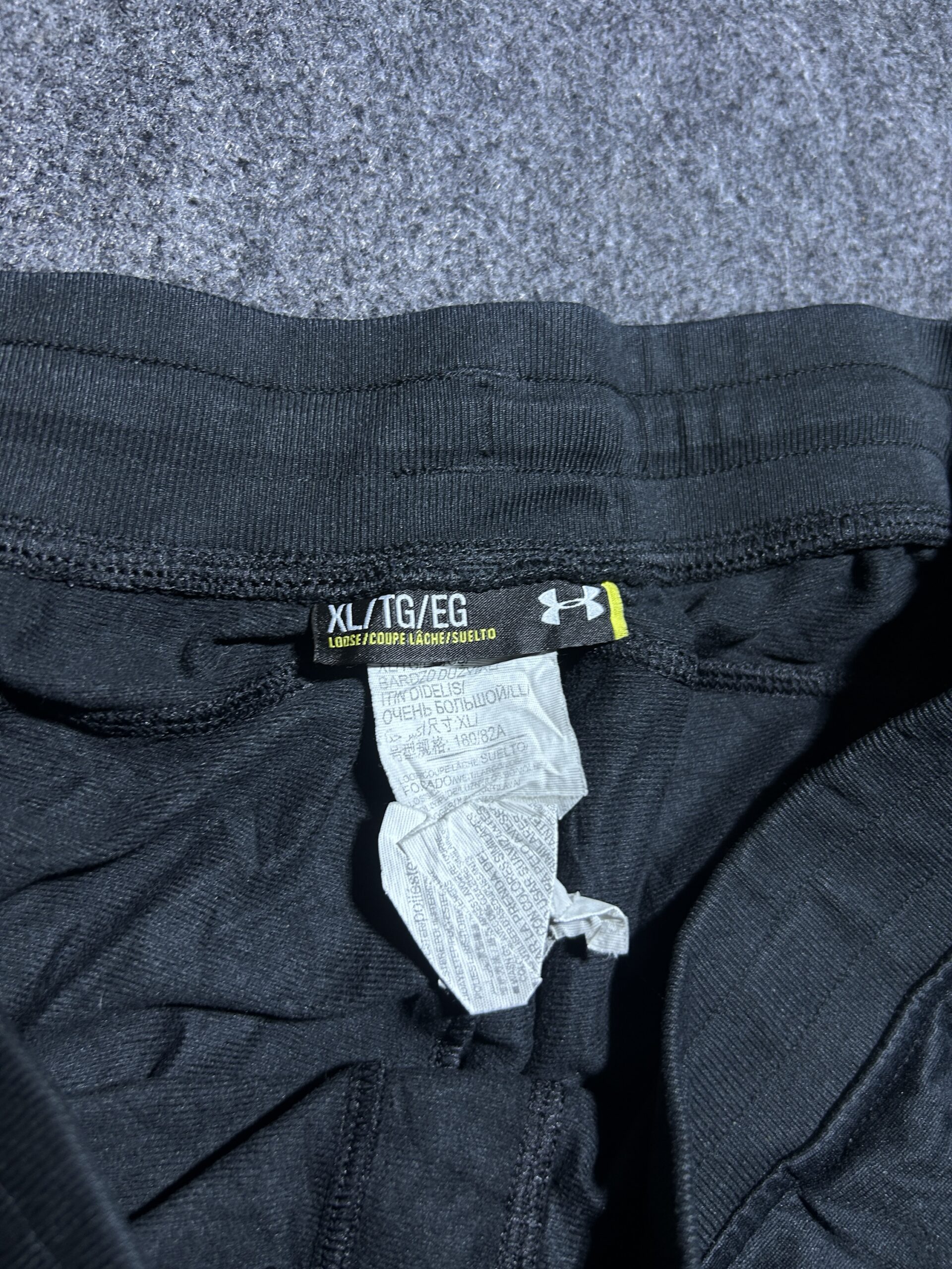 Under Armour Black Track Pants detail view