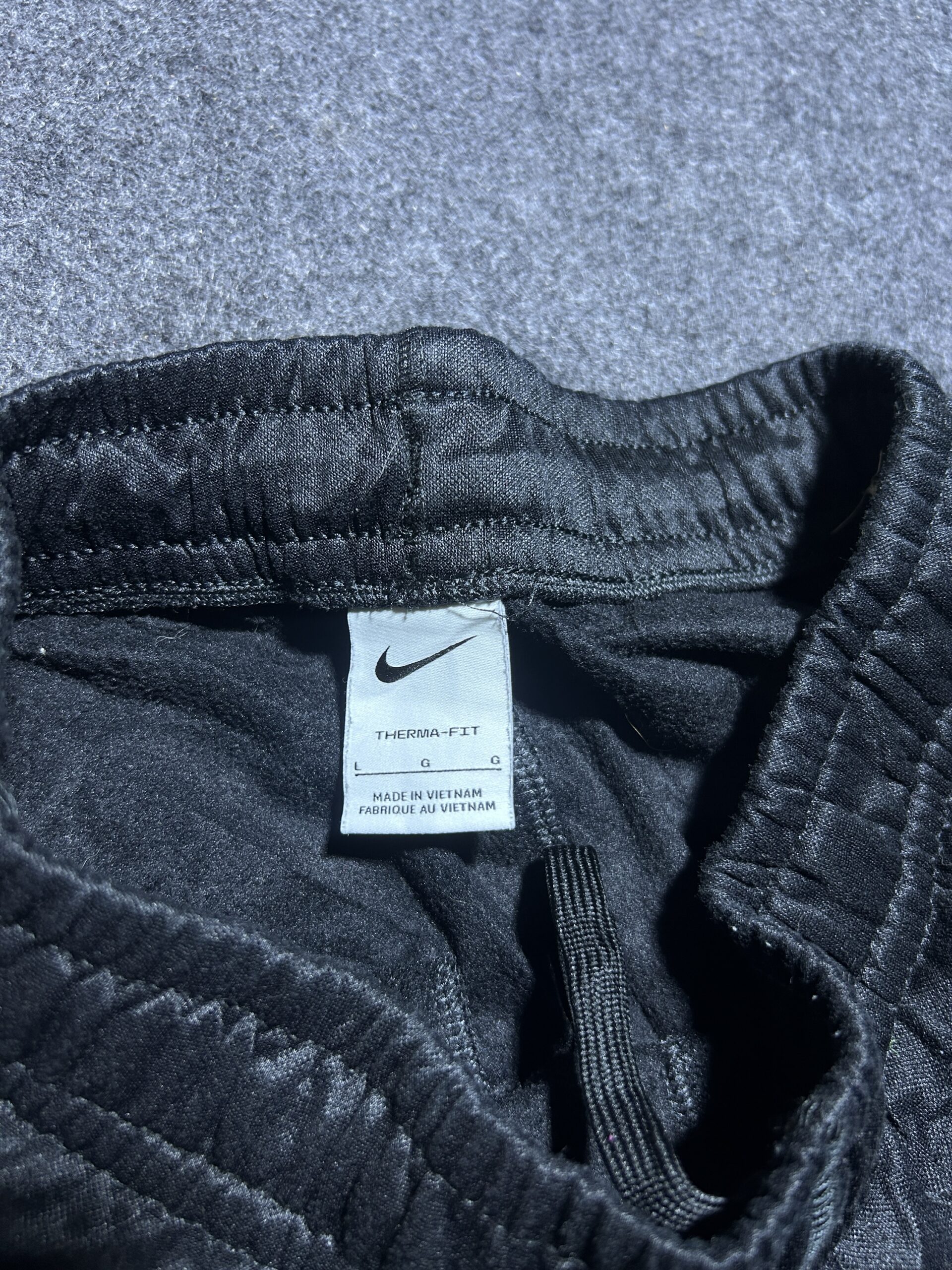Nike Black Track Pants detail view
