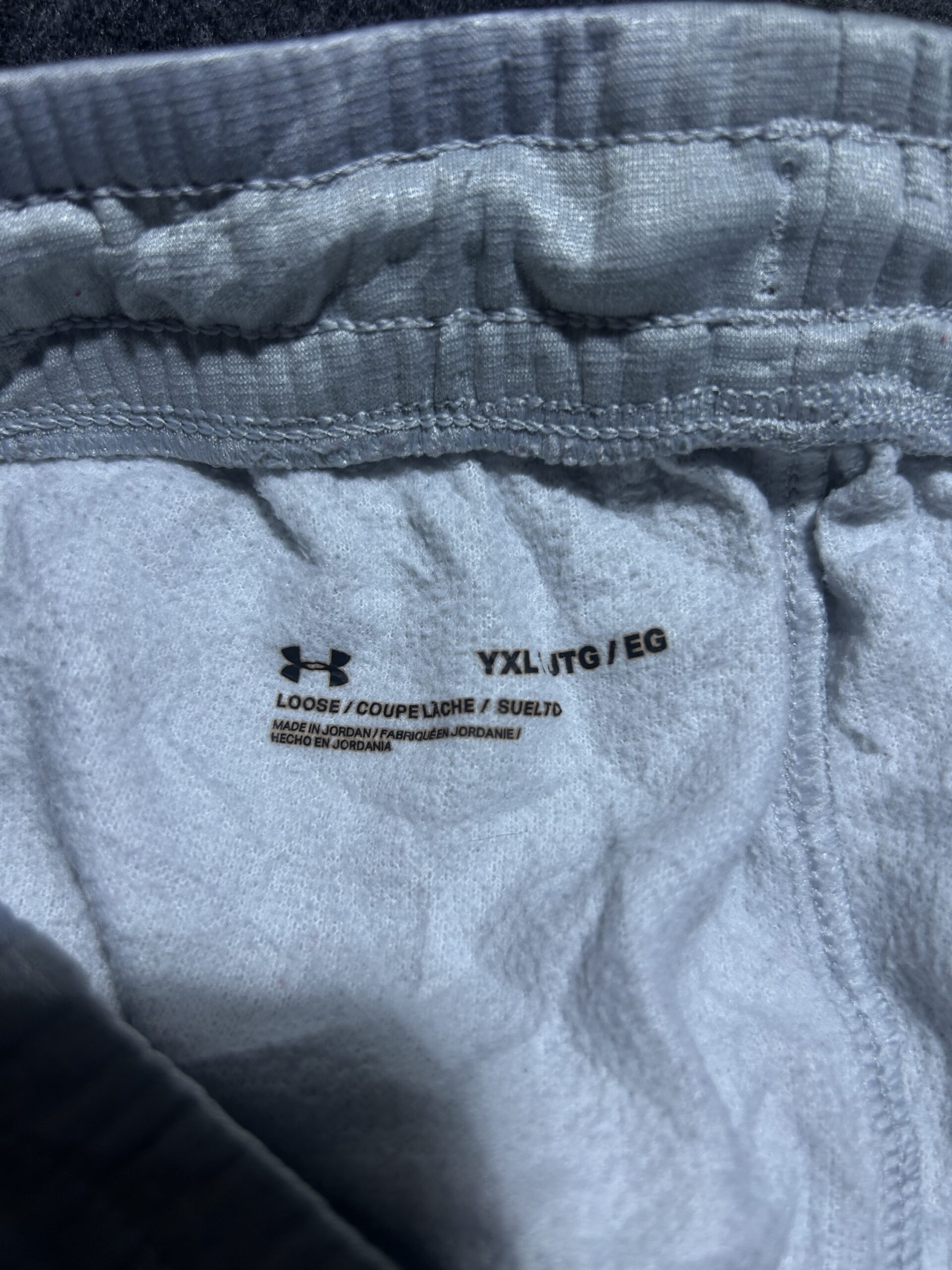Under Armour White Track Pants back view