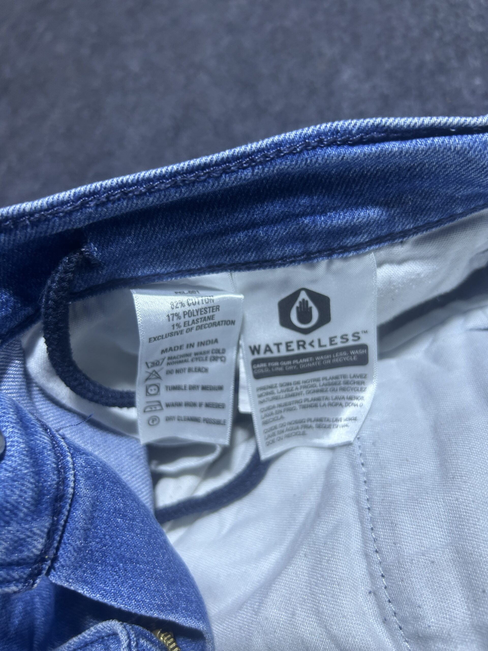 Levi's Blue Pants back view