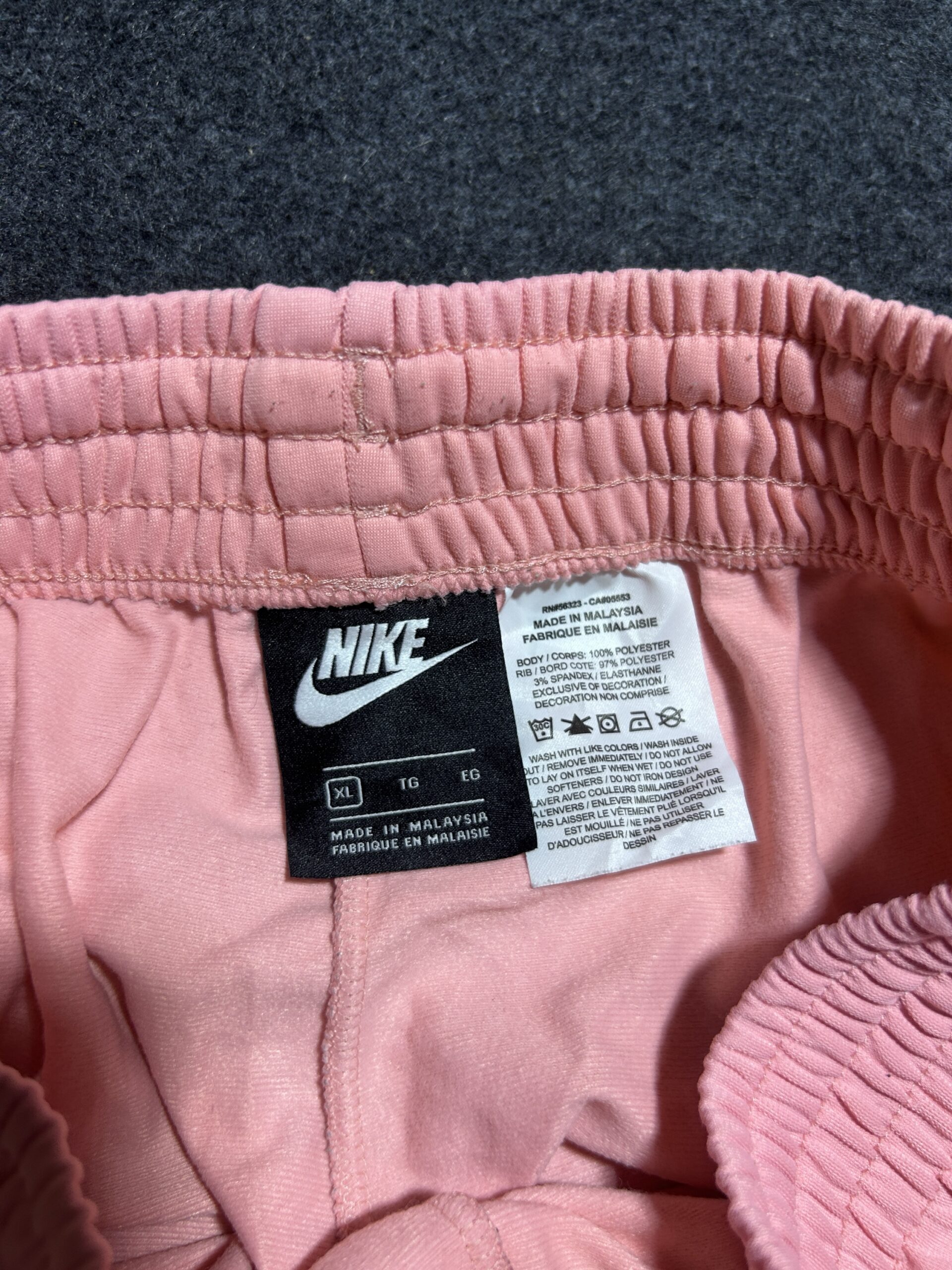 Nike Pink Track Pants back view